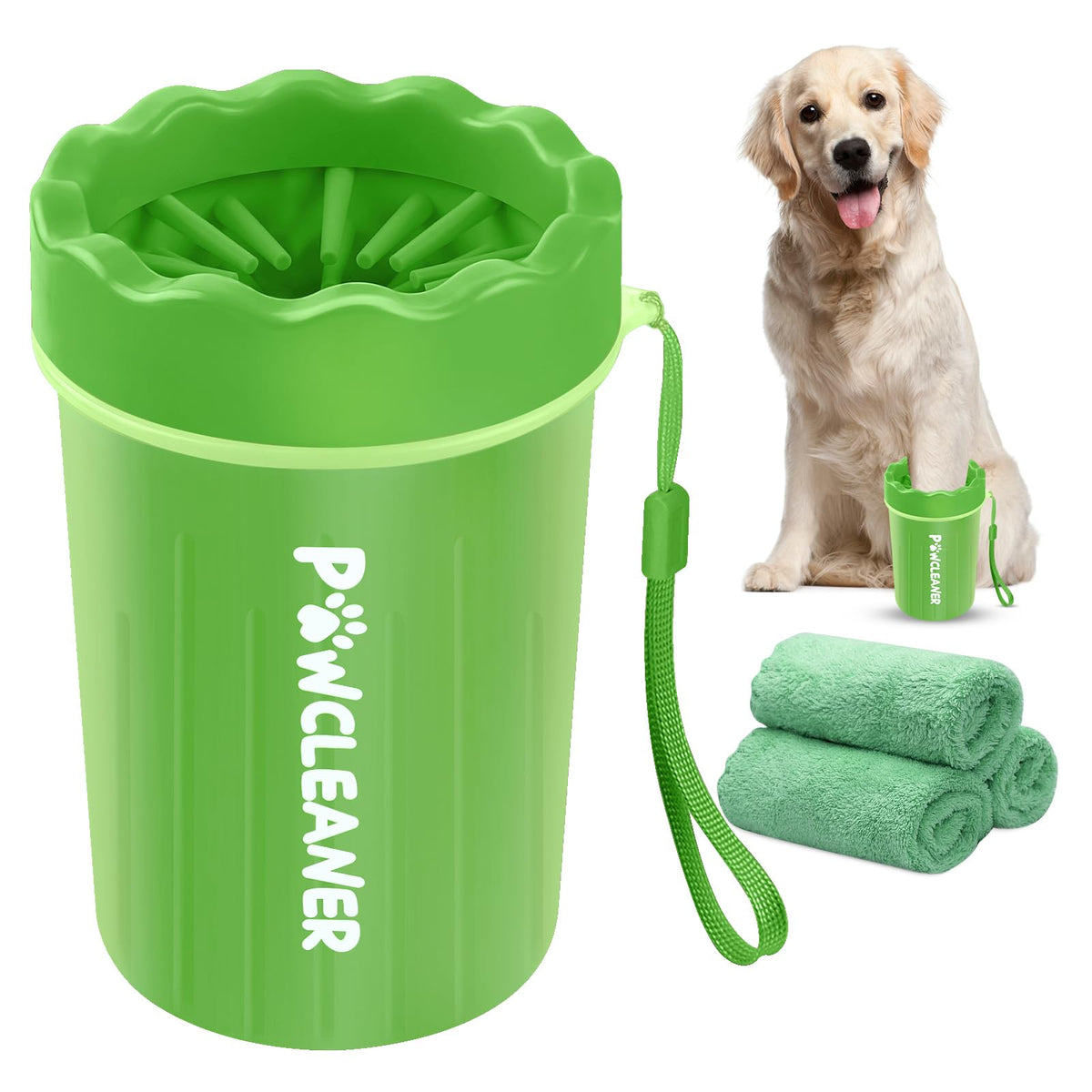 Comotech Dog Paw Cleaner, Dog Paw Washer, Paw Buddy Muddy Paw Cleaner, Pet Foot Cleaner For Small Medium Breed Dogs And Cats (Wi