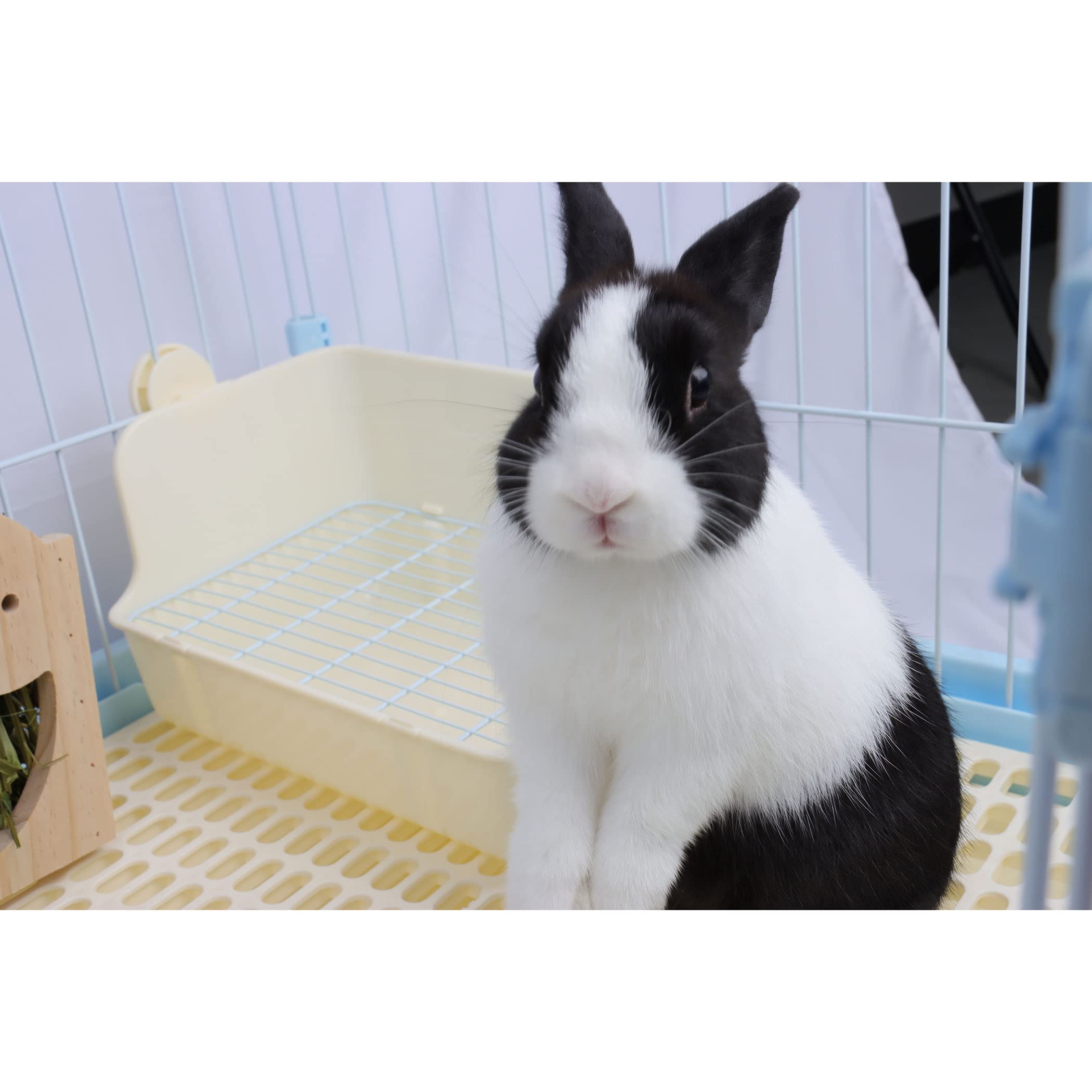 Rubyhome Potty Trainer Corner Litter Box Pet Pan Bedding Small Animal, Rabbit Hamster Guinea Pig Ferret Gerbil Chinchilla