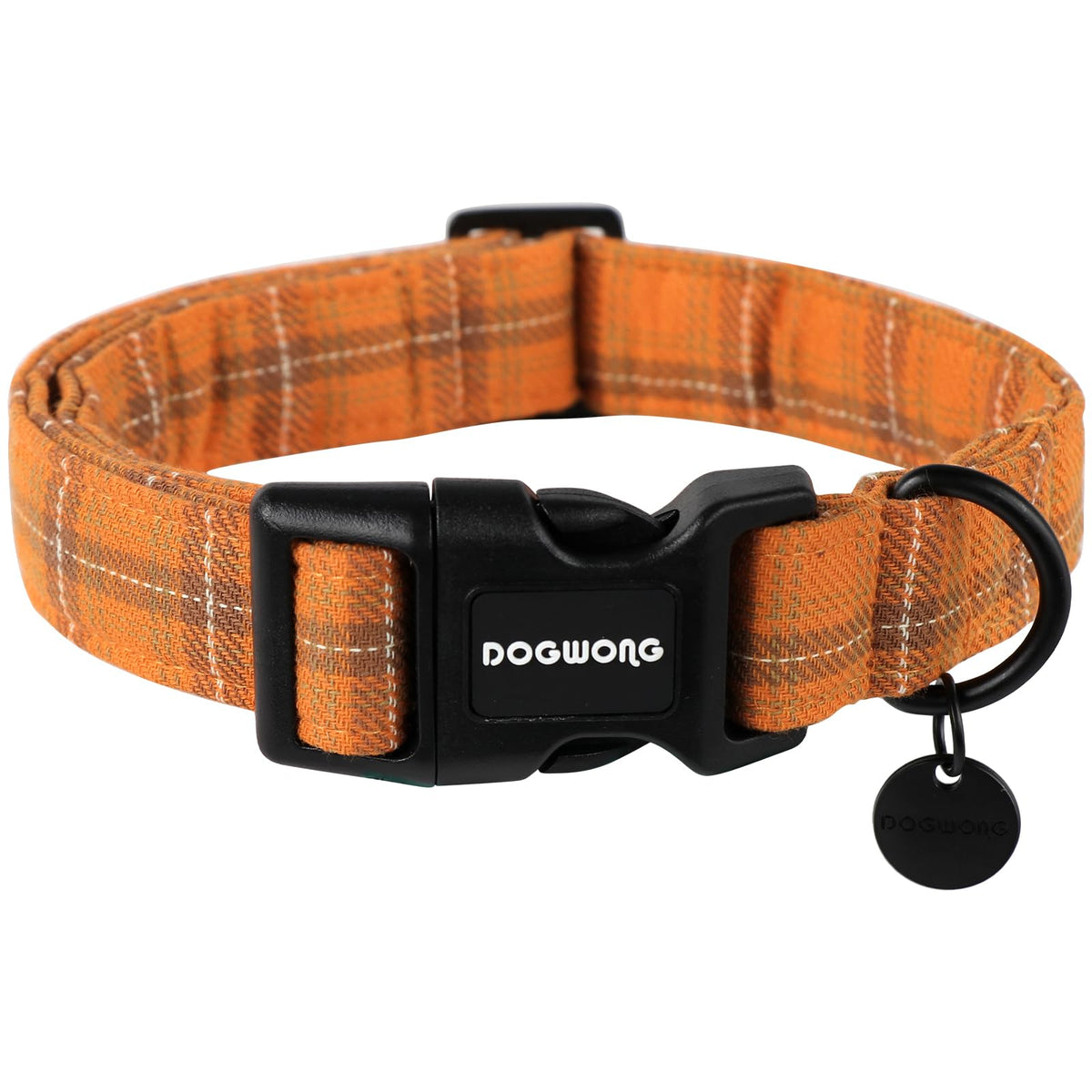 Dogwong Cotton Dog Collar, Heavy-Duty Fall Dog Collar Durable Soft Fabric Pet Dog Collar Cute Halloween Puppy Necklace For Small Medium Large Dog