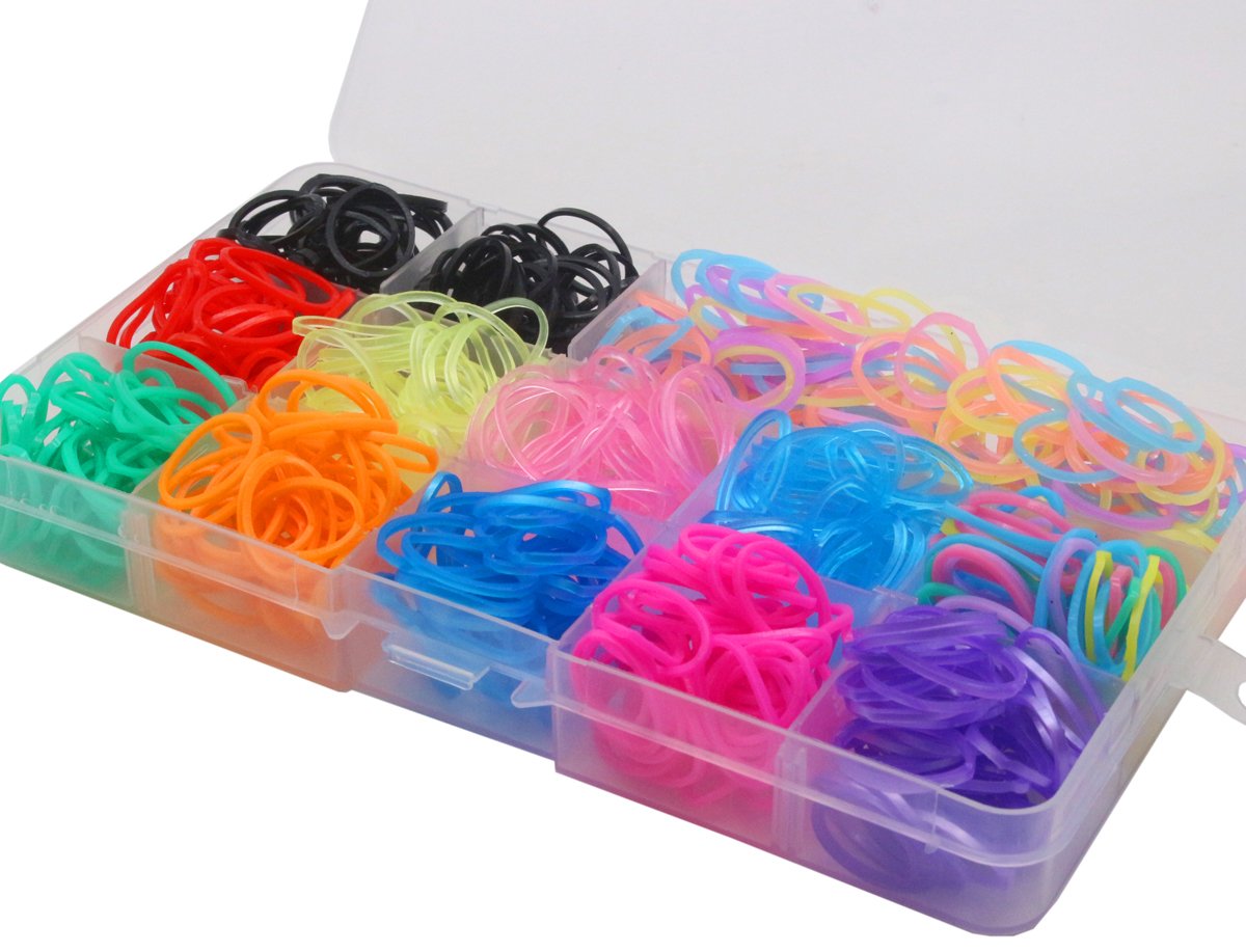YOY 3/4'' Pet Dog Stretchy Rubber Bands, 600/Box - Puppy Elastics Ties Pony Tail Holders Hair Accessories for Doggy Grooming Top