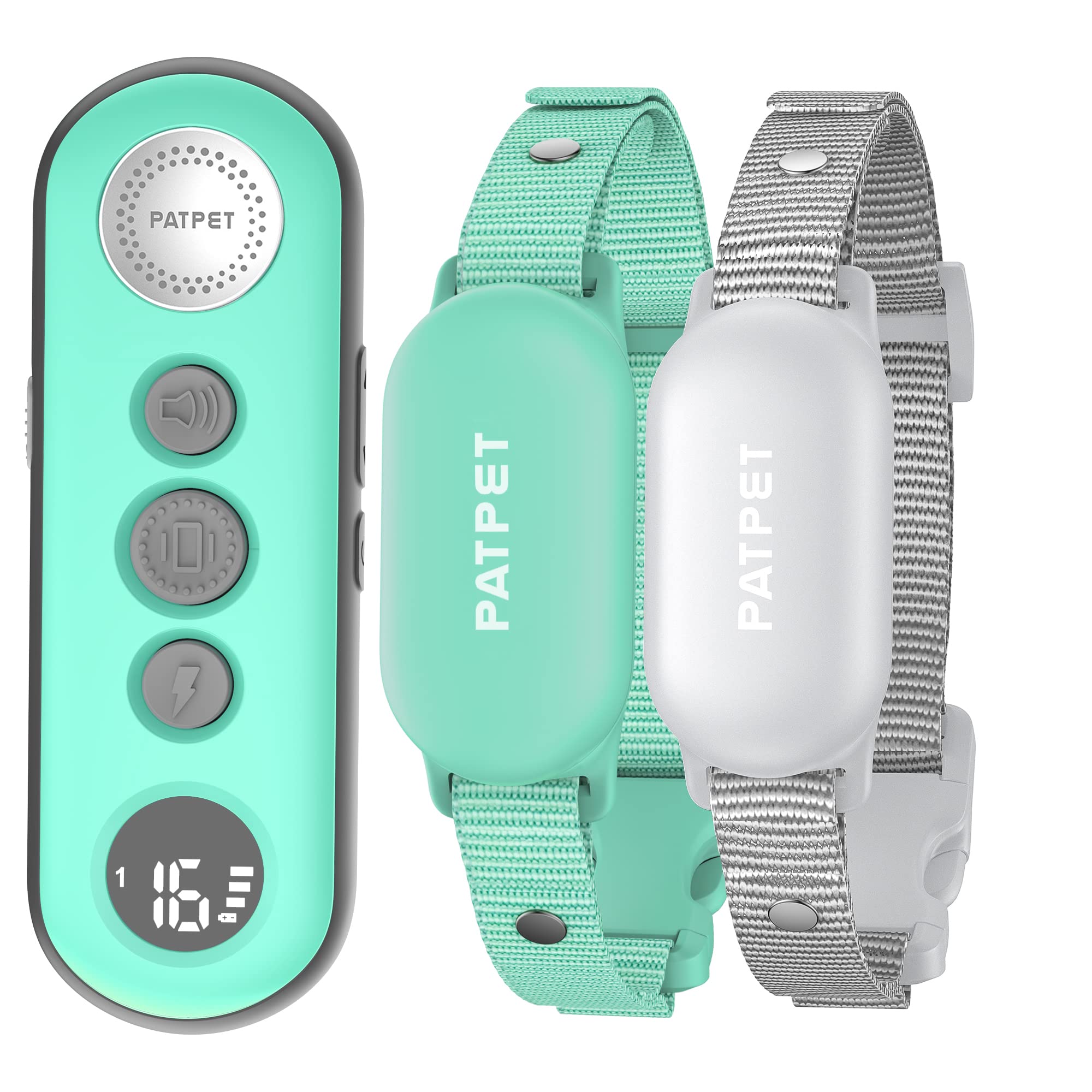 Patpet Shock Collar For Dogs(10-120Lbs), 4000Ft Rechargeable Ipx7 Waterproof Training Collar With Remote For 2 Dogs- Electric Do