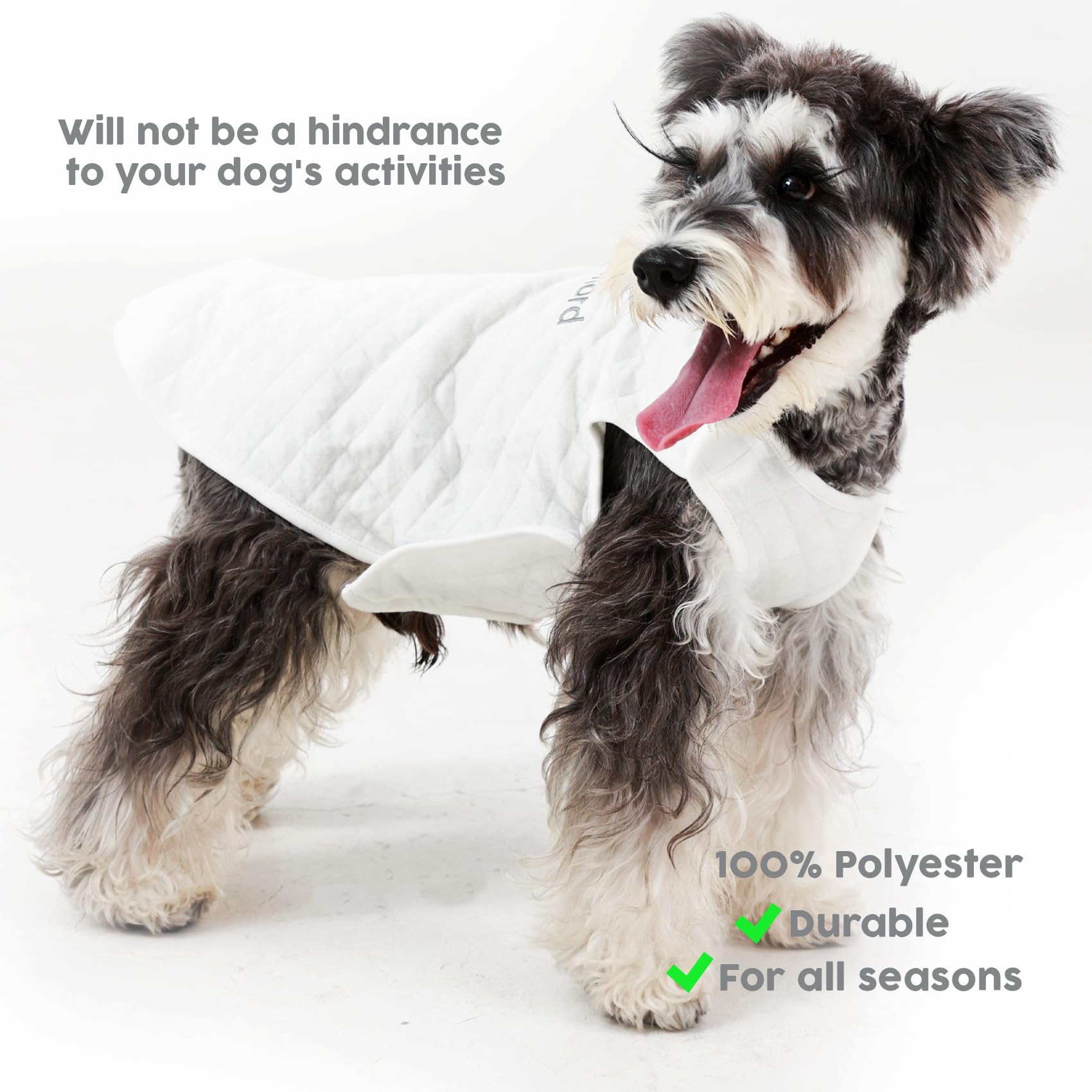 Knewchord Dog Shirts Soft Warm Cat Shirts Pet T-Shirt Puppy Dog Apparel Tee Tanks, Easy On And Off (White, Large)