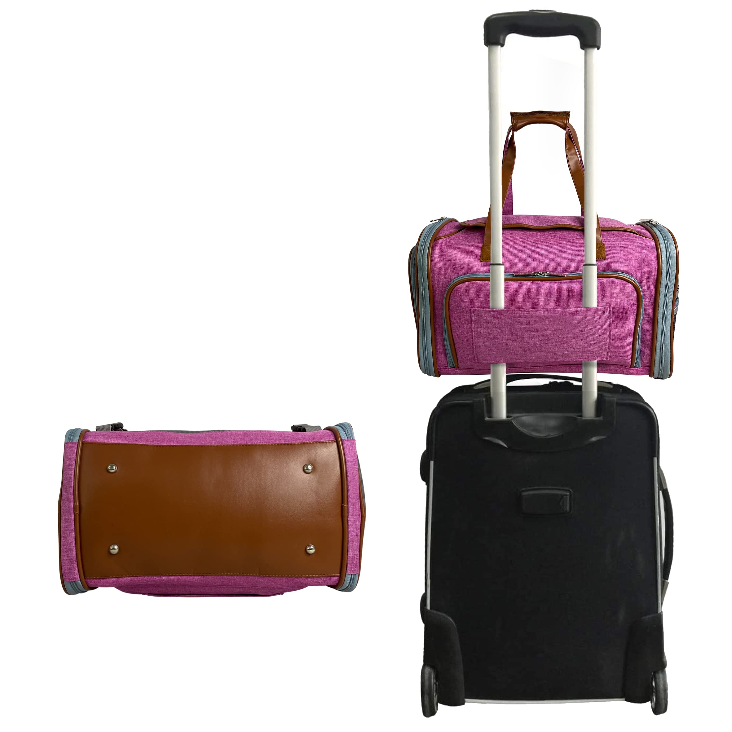 Mr. Peanut'S Gold Series Big Apple Xl Expandable Airline Capable Soft Sided Pet Carrier, Premium Brand Self Locking Zippers, Plu