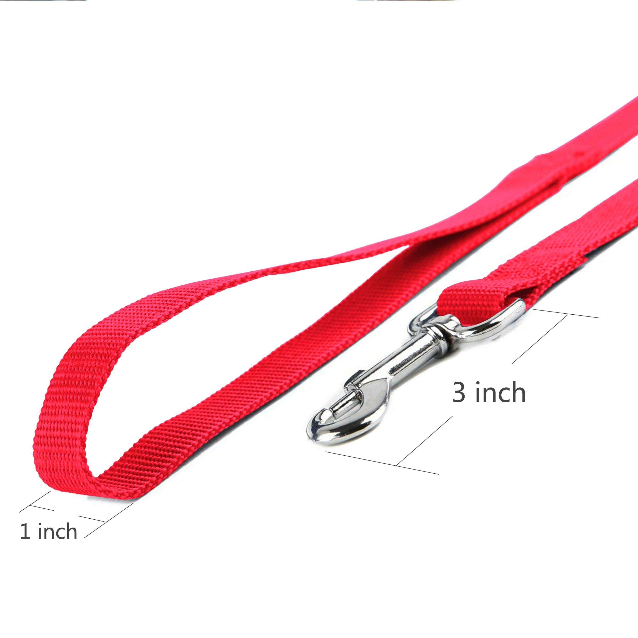 Jeckpat 10Ft Red Dog Leashes Long Line Training Leash,For Large,Medium And Small Dogs,Long Puppy Lead,For Training,Backyard,Camp