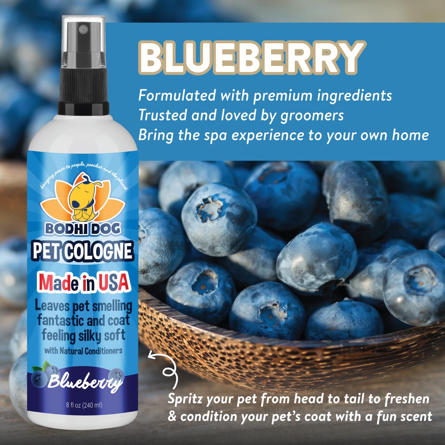 Bodhi Dog Natural Dog Cologne | Premium Scented Deodorizing Body Spray For Dogs & Cats | Neutralizes Strong Odors | Dog Perfume