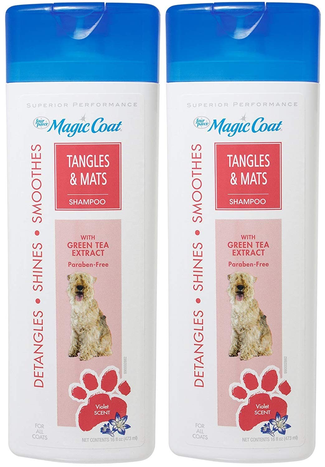 Four Paws 2 Pack Of Magic Coat Tangles & Mats Dog Shampoo, 16 Ounces Per Bottle