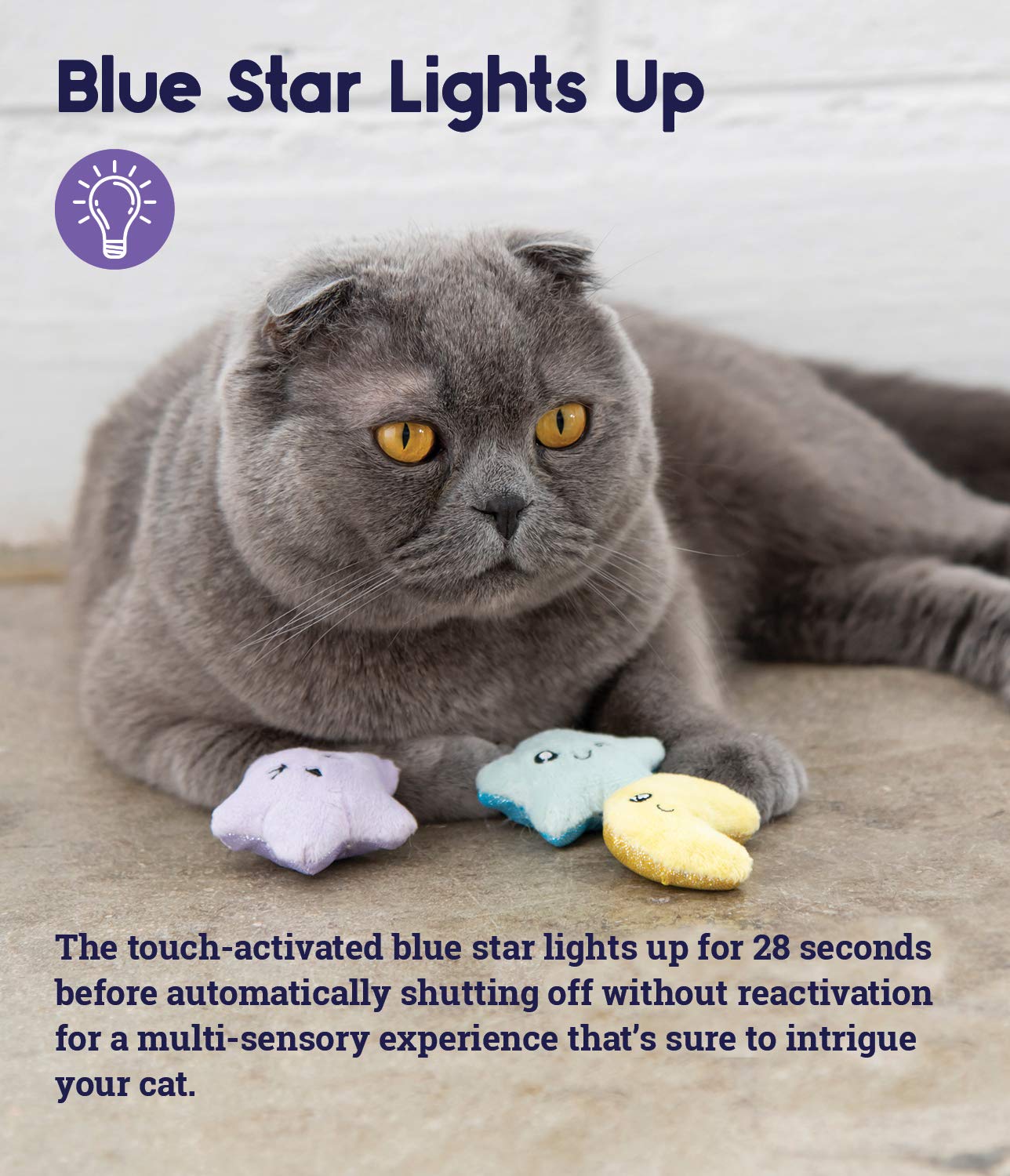 Catstages Toss 'N Twinkle Catnip Cat Toys - 3 Pack