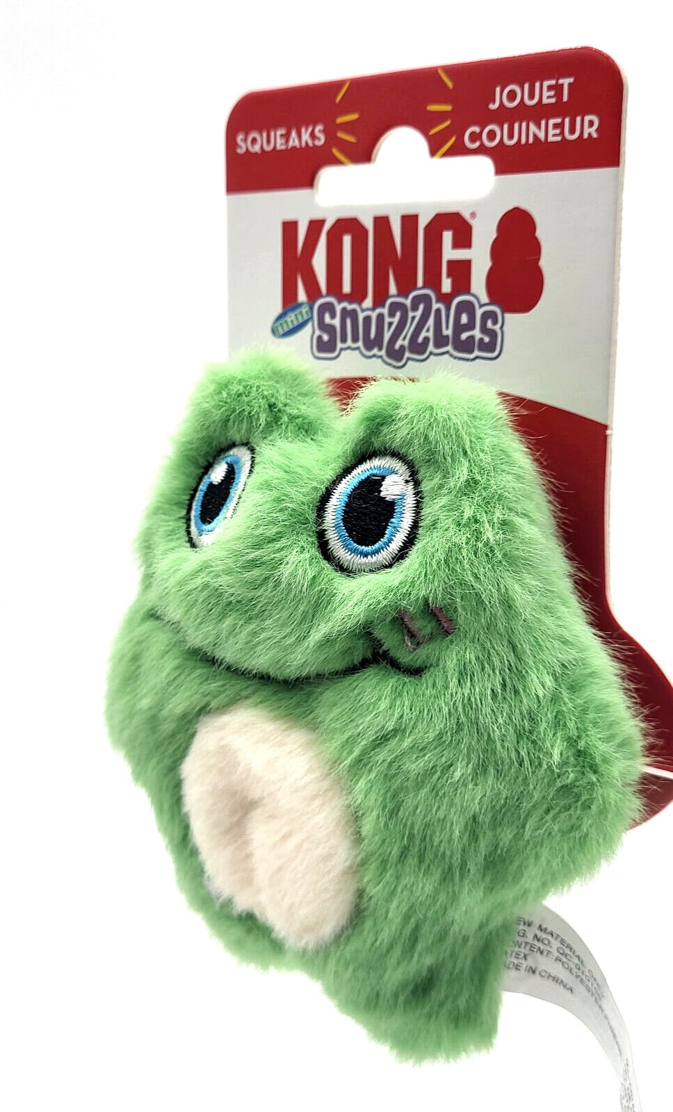 Kong Snuzzles Kiddos Mini Squeaker Dog Toy Extra Small (Frog)