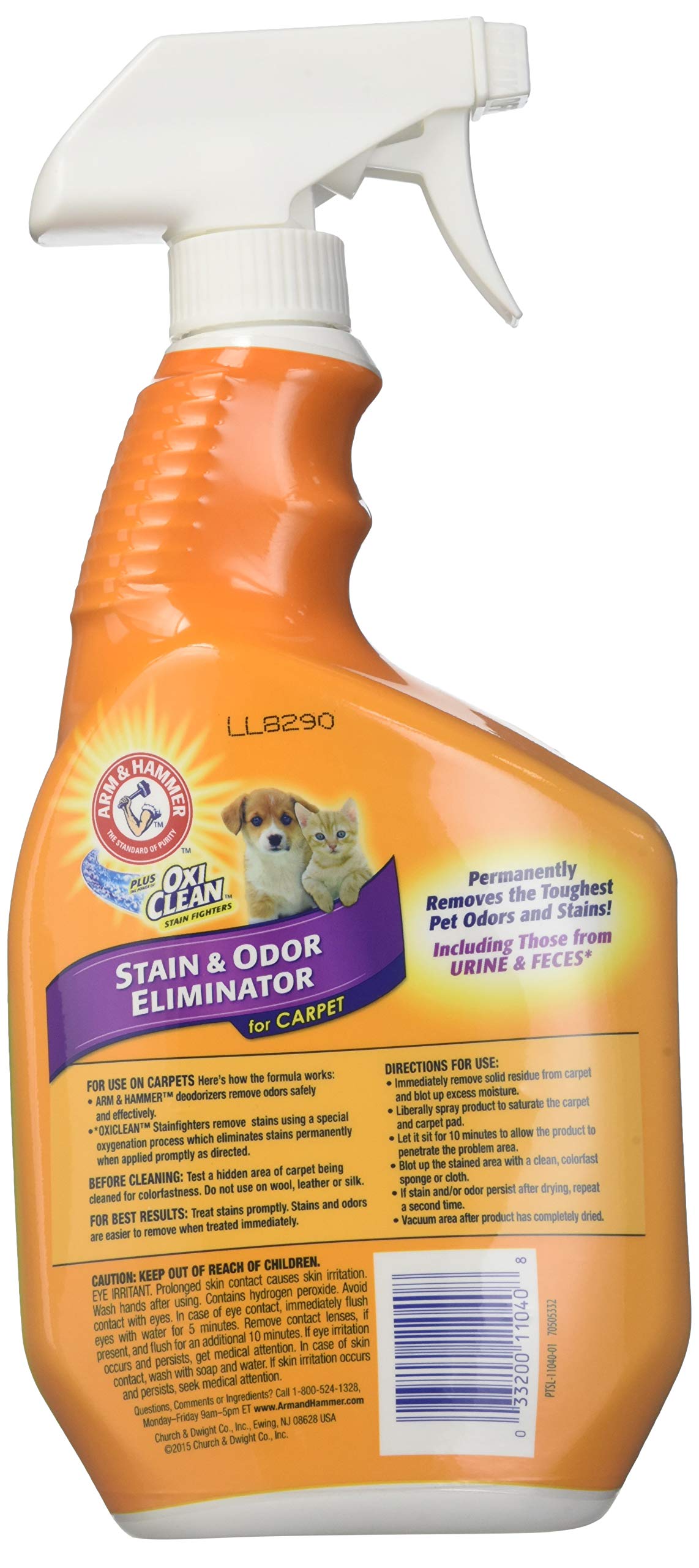 Arm & Hammer Pet Stain & Odor Remover Plus Oxiclean, 32 Fl Oz
