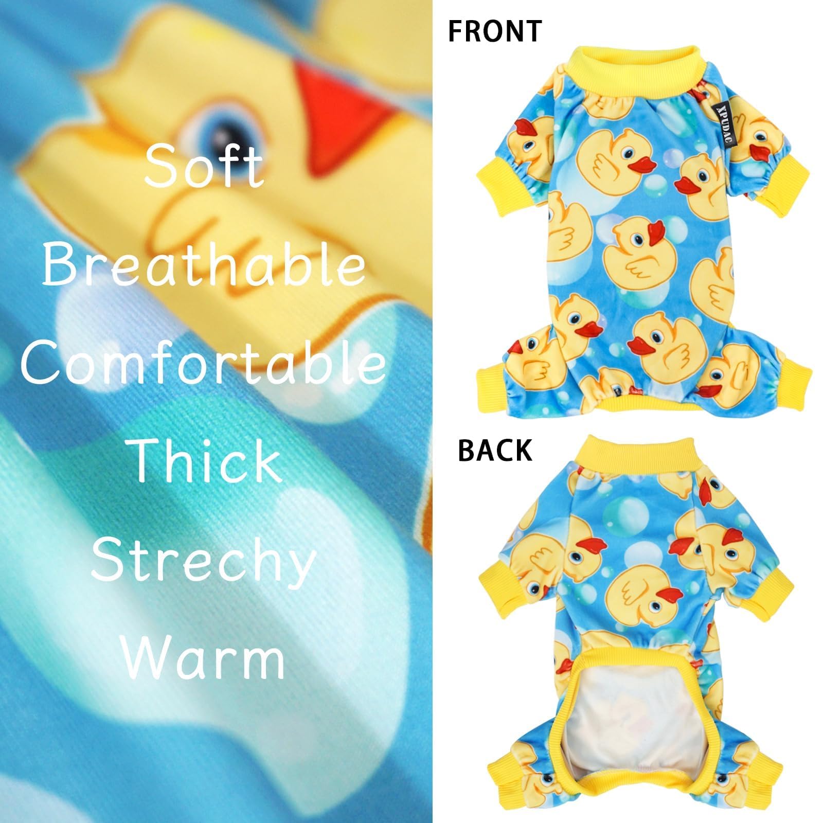 Xpudac 4 Pieces Dog Pajamas For Large Dogs Pjs Clothes Puppy Onesies Outfits For Doggie Christmas Shirts Sleeper For Pet Cats Ja