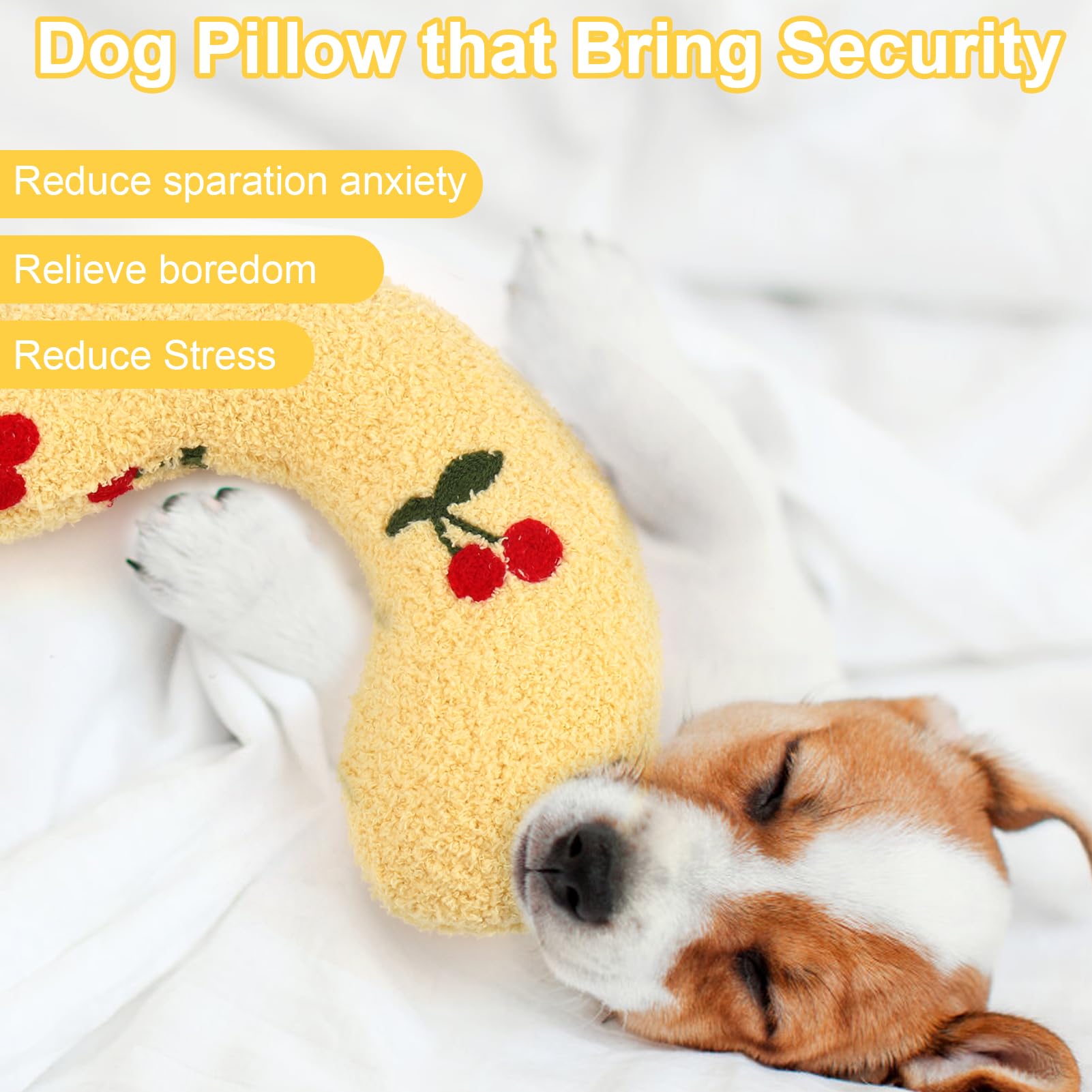 Mity Rain Dog Pillow, Anxiety Relief Pillow For Dog, Ultra Soft High Density Calming Pillow For Joint Relief Sleeping Improve, P