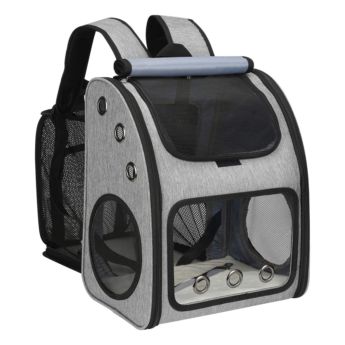 Covono Expandable Pet Carrier Backpack For Cats, Dogs And Small Animals, Portable Pet Travel Carrier, Super Ventilated Design, Airline Approved, Ideal For Traveling/Hiking/Camping