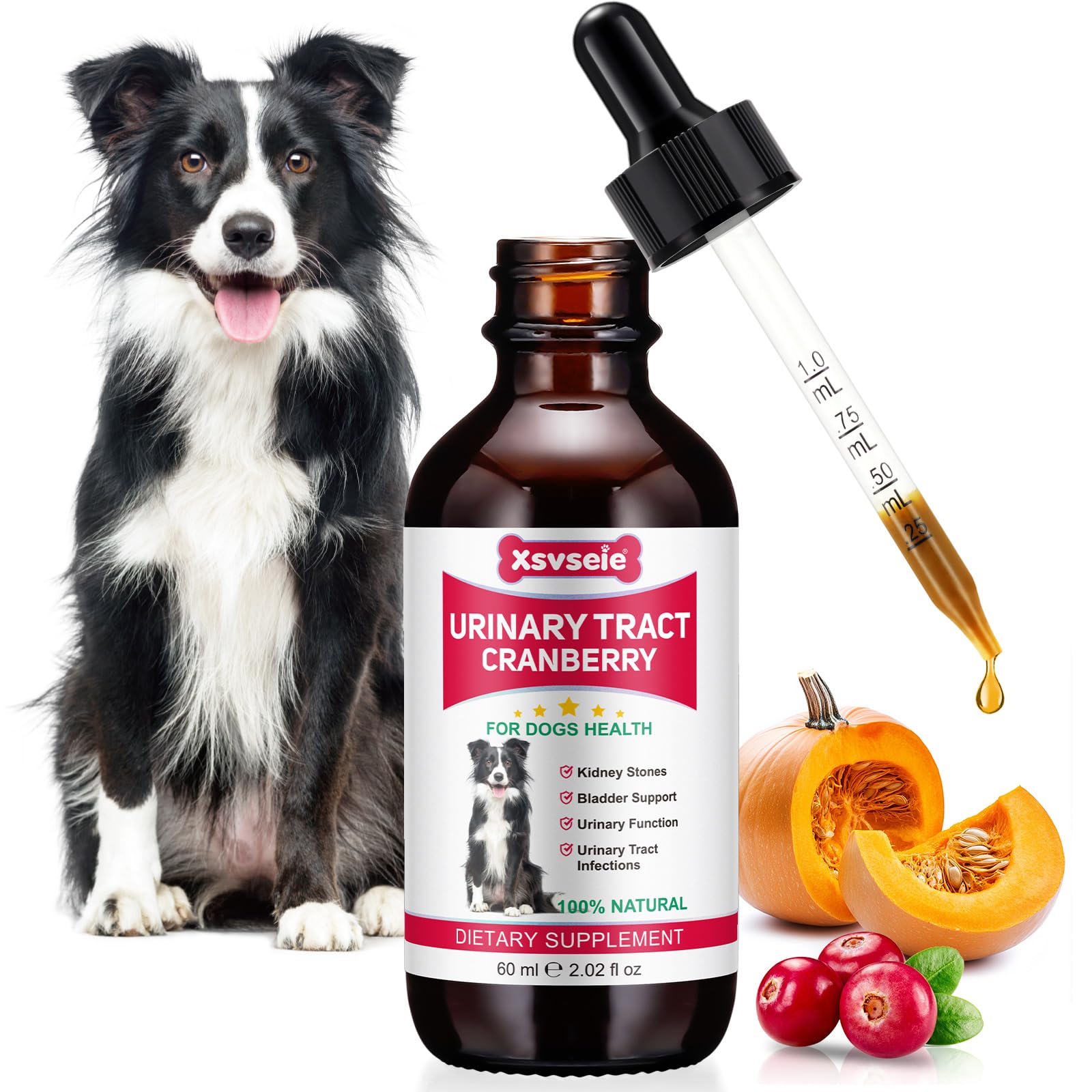 Dog UTI Treatment, Xsvseie Urinary Tract Drops for Dogs Natural Urinary Tract Infection Treatment Drops Natural Herbal Supplemen