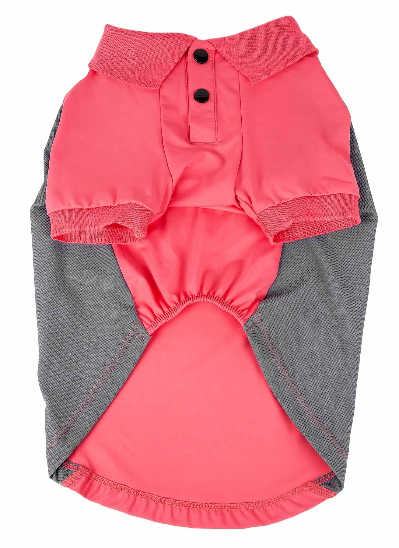 Pet Life ® Active 'Barko Pawlo' Stretchy Fitness and Yoga Dog T-Shirt - Dog Polo Featuring 4-Way Relax-Stretch and Quick Dry Technology - Performance and Reflective Pet T-Shirt Dog Clothes Small