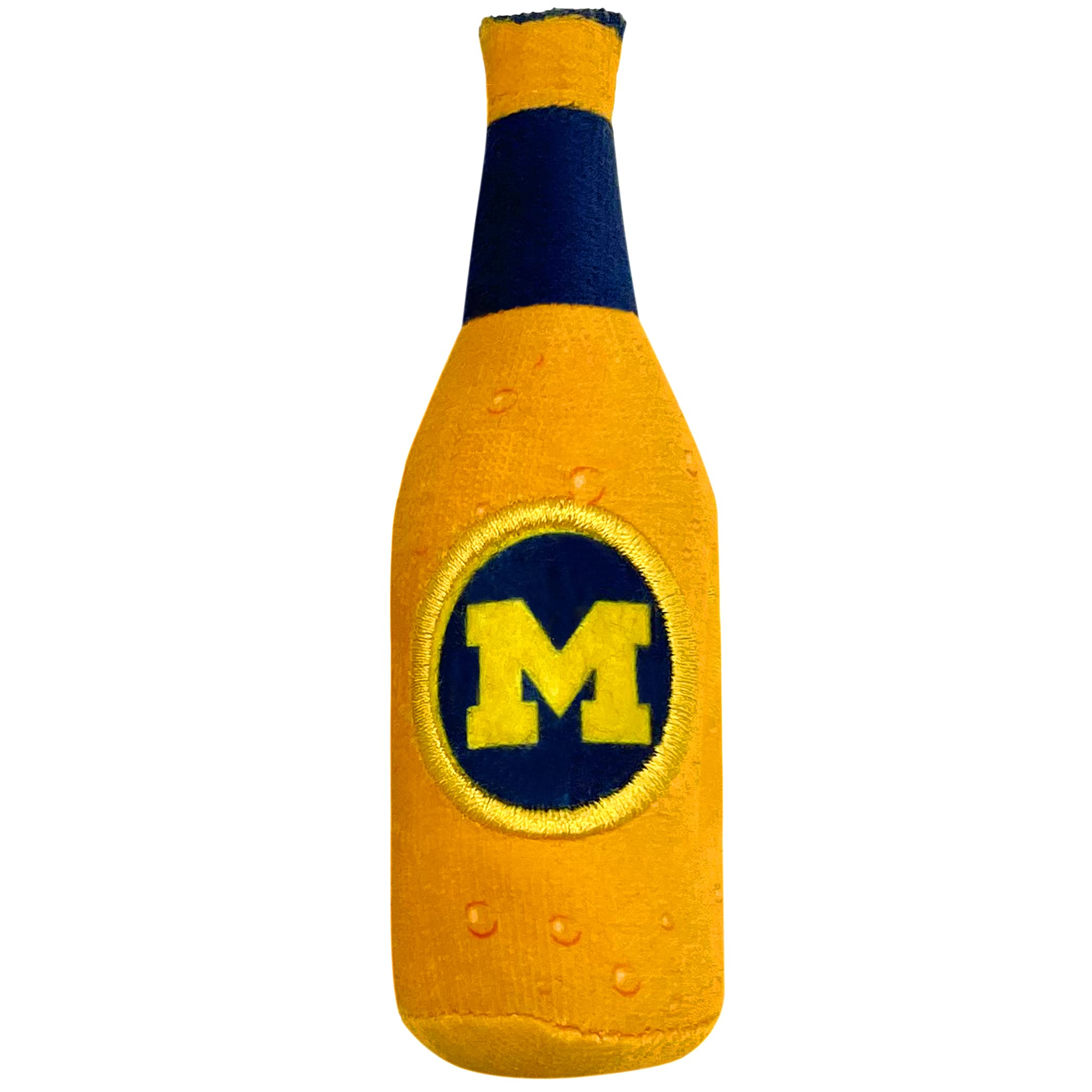 Best Plush Cat Toy Ncaa Michigan Wolverines Complete Set Of 3 Piece Cat Toys Filled With Fresh Catnip. Includes: 1 Helmet Cat Toy, 1 Football Cat Toy With Feathers & 1 Beer Bottle. Beautiful Team Logo