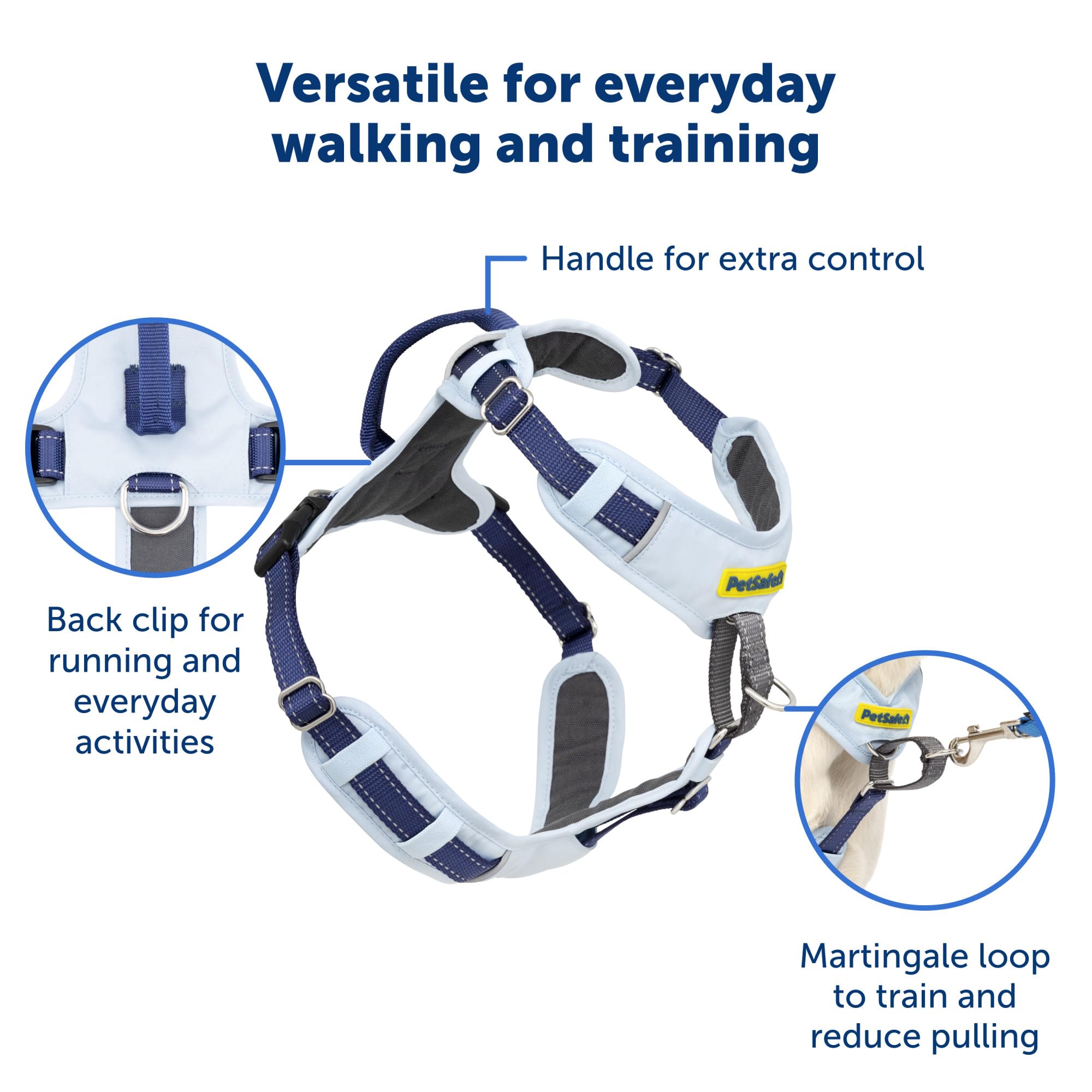 Petsafe Easy Walk Comfort No-Pull Dog Harness Full-Body Padding - Better Walks On The First Use - 5 Points Of Adjustment Large,