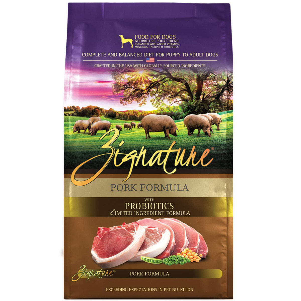 Zignature Pork Limited Ingredient Formula Dry Dog Food 12.5Lb