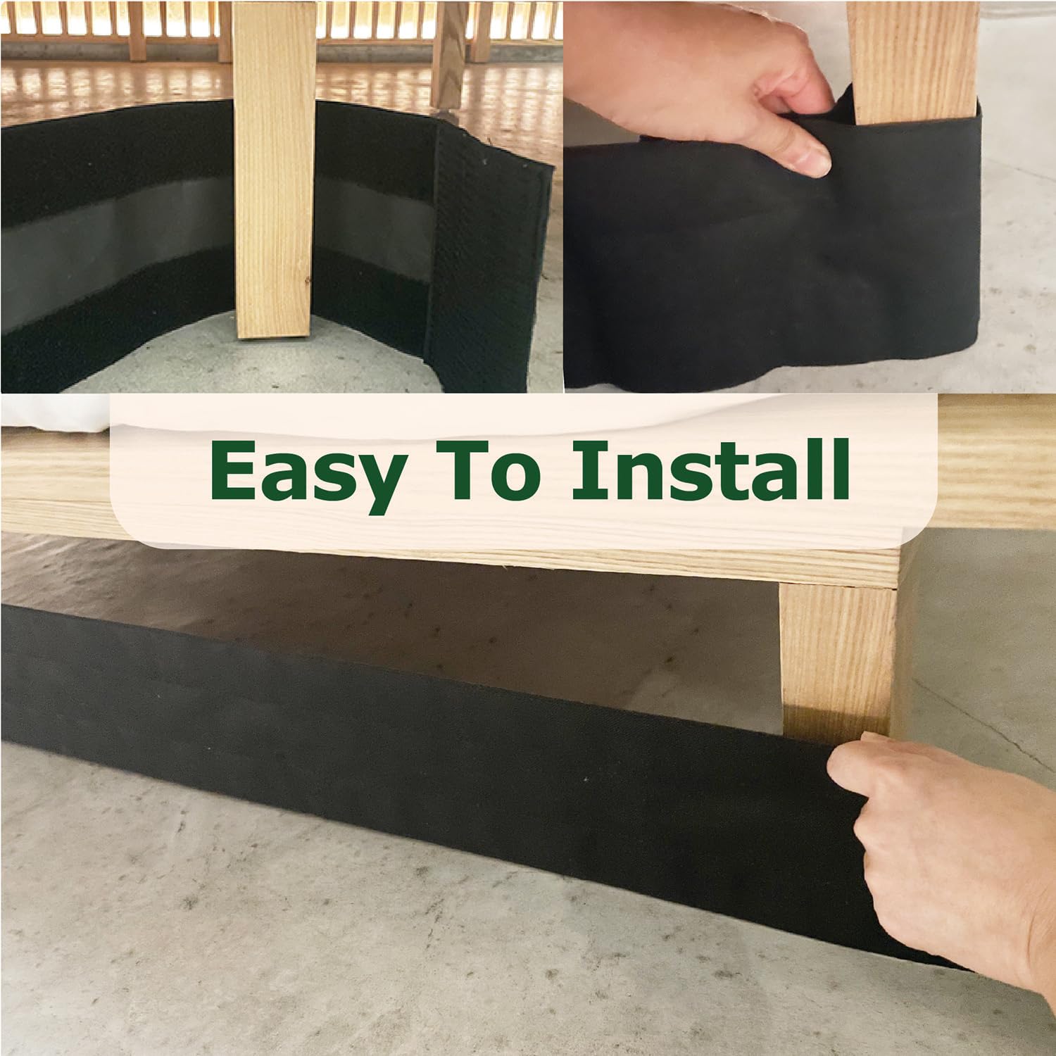 ECOHomes Under Bed Blocker for Pets - 13ft Bed Gap Blocker Keeps Toys & Pets Out from Under Furniture - Bumper for Dogs & Cats