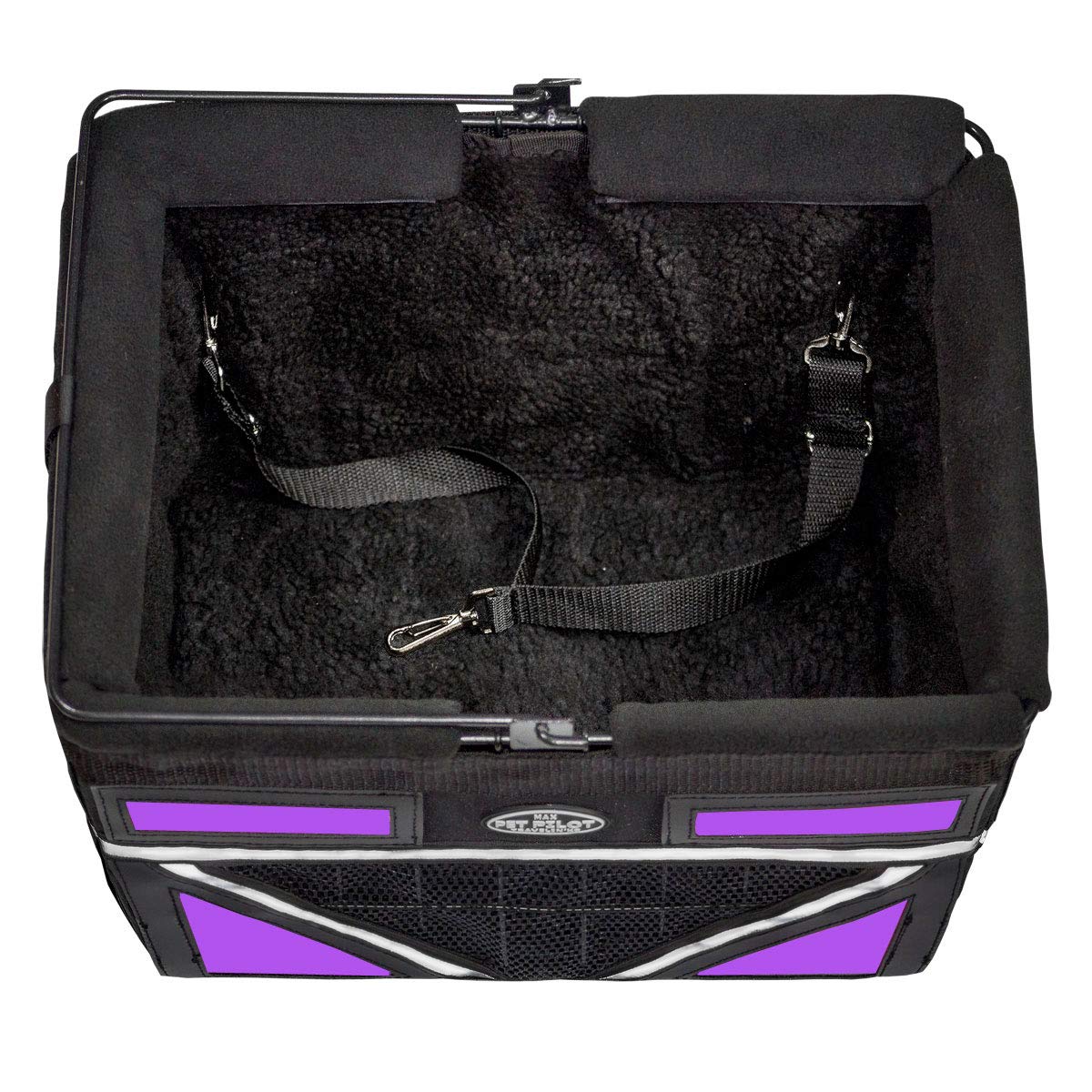 Travelin K9 Pet-Pilot Max Dog Bicycle Basket Carrier | 8 Color Options For Your Bike (Purple)