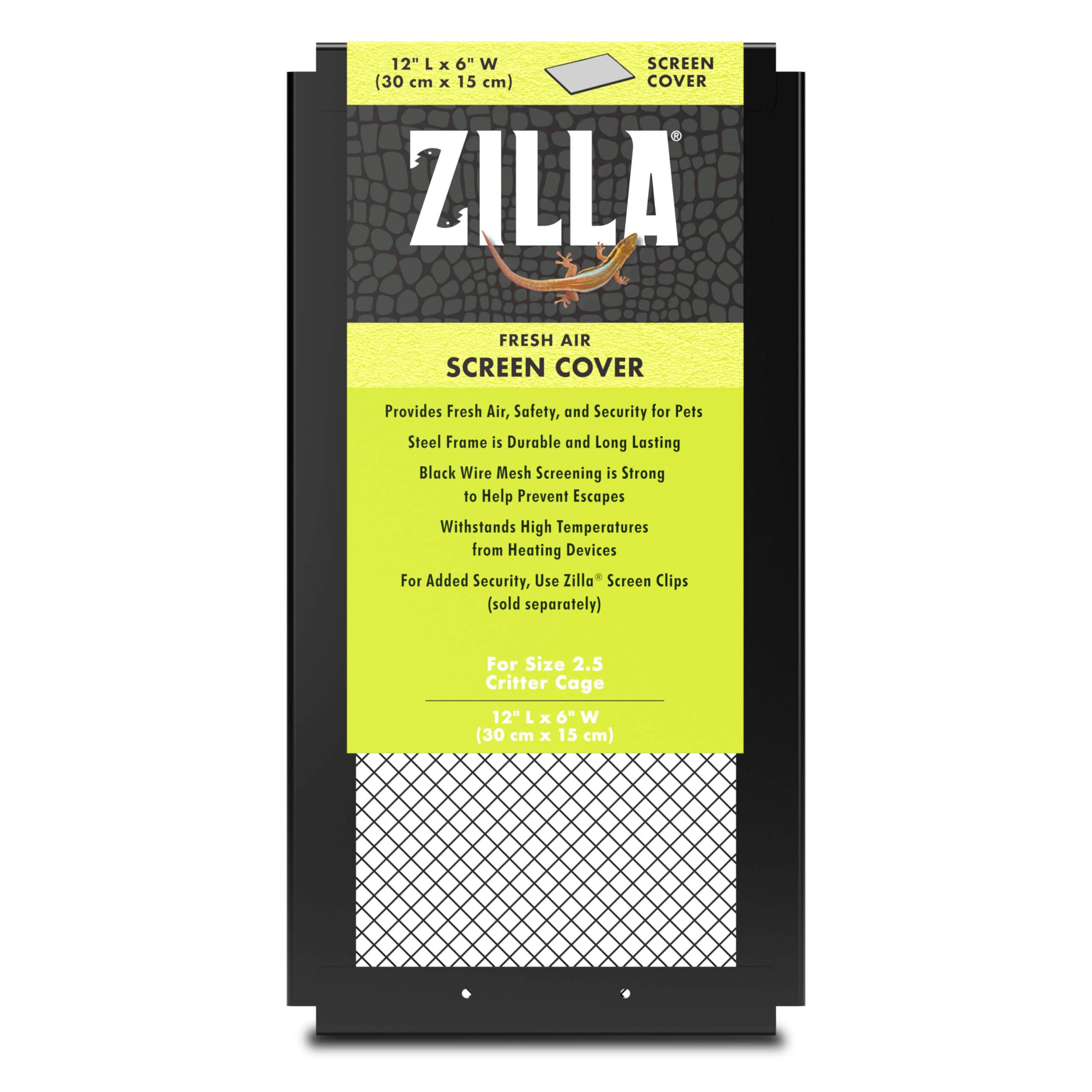 Zilla 2 Pack Of Fresh Air Screen Covers, 12-Inch X 6-Inch Each