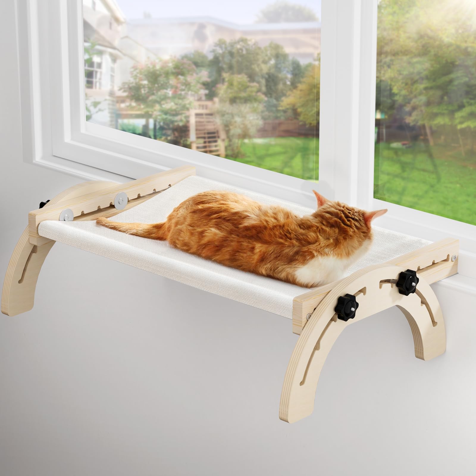 Cat Perch For Window Xiaz Cats Hammock Indoor Cat Bed For Window Perfect For Bird Watching Sunbathing L 27 * 16 * 8In