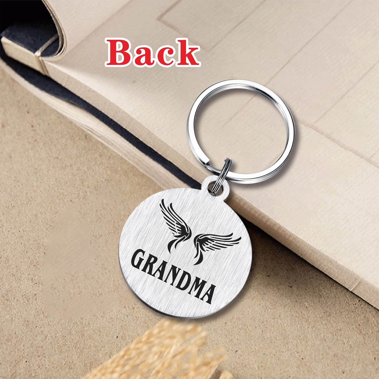 Resdink Bereavement Gifts For Loss Of Grandmother Grandma, Sympathy Keychain For Loss Of Grandmother, Memory Grandma Present
