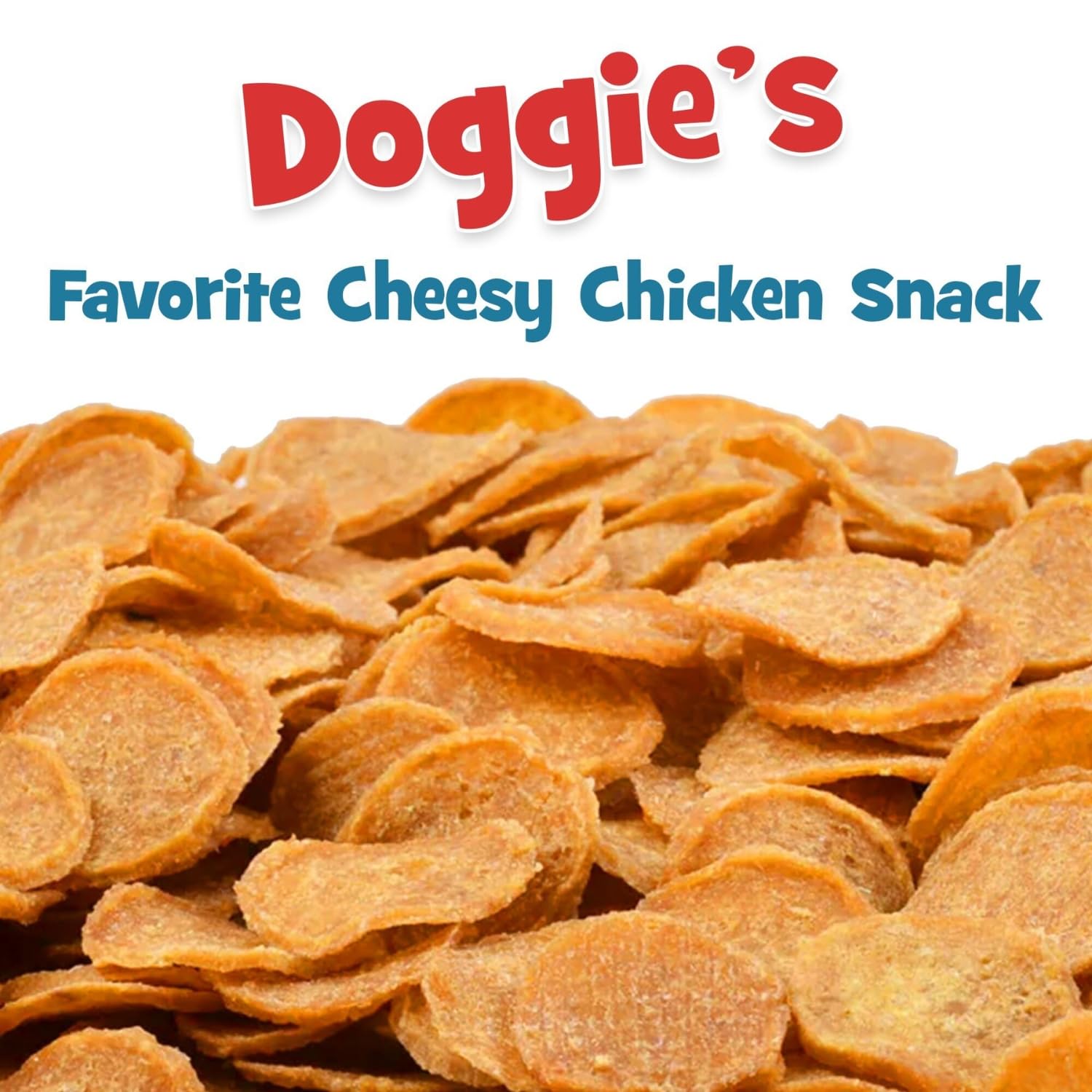 Chips Naturals Cheesy Flavored Doggie Chicken Chips - Small 4 oz Natural High Protein Low Calorie Dog Treats, Grain Free Gluten