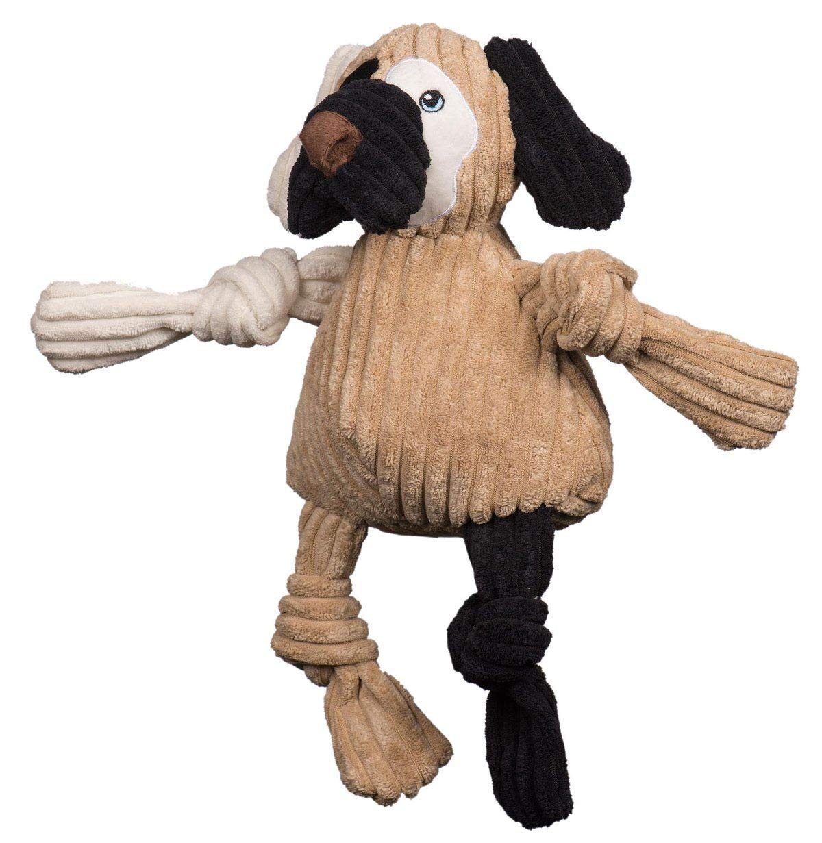Hugglehounds Knotties Dog Toys For Small Dogs - Plush Dog Toy For Aggressive Chewers - Squeaky Interactive Puppy Toys - Soft Yet Tough, Durable Stuffed Pet Chew Toy For All Breeds | Large Patches