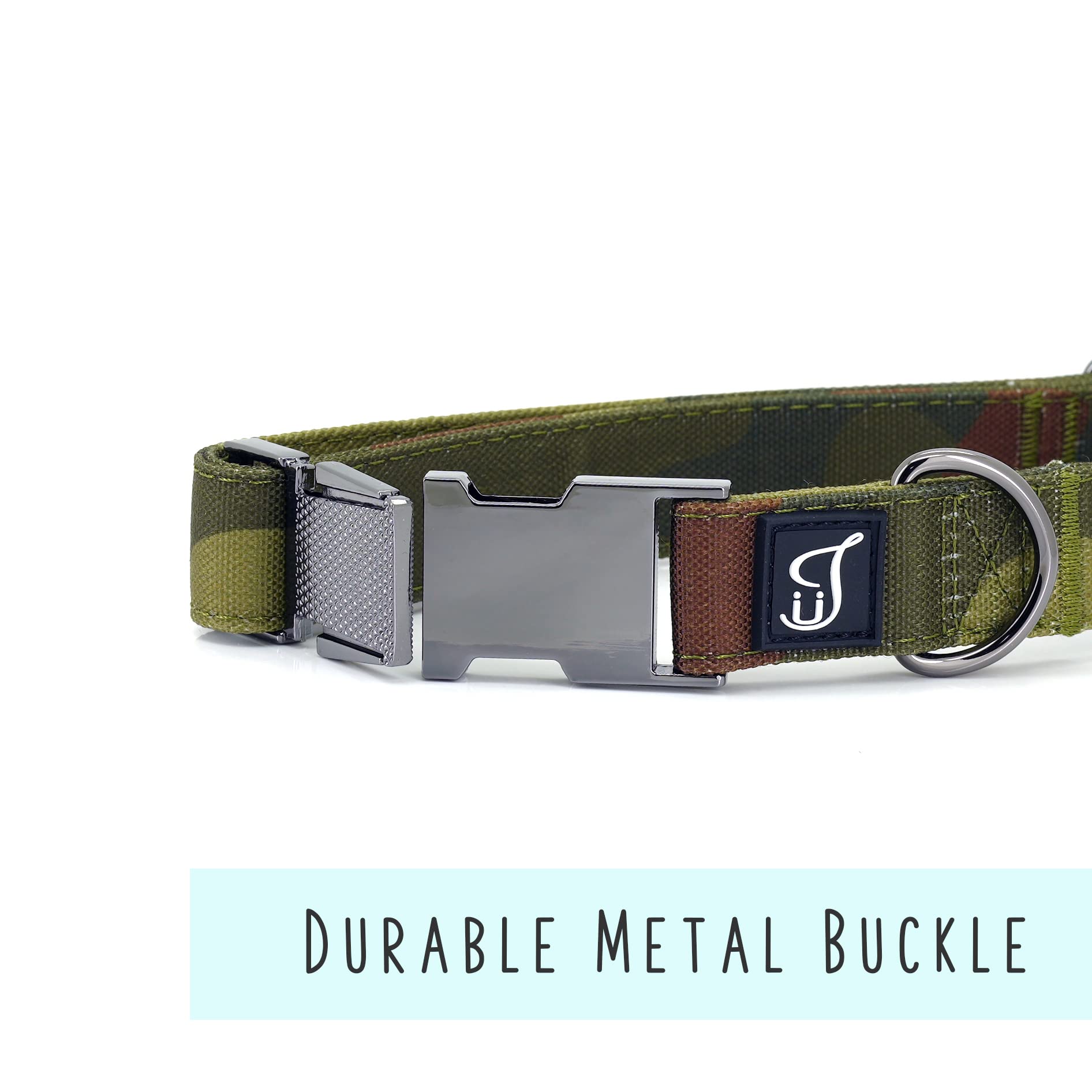 Ultra Joys Girl Dog Collars With Flower - Female Dog Collars With Comfortable Cotton Fabric & Metal Buckle In Tropical Design -