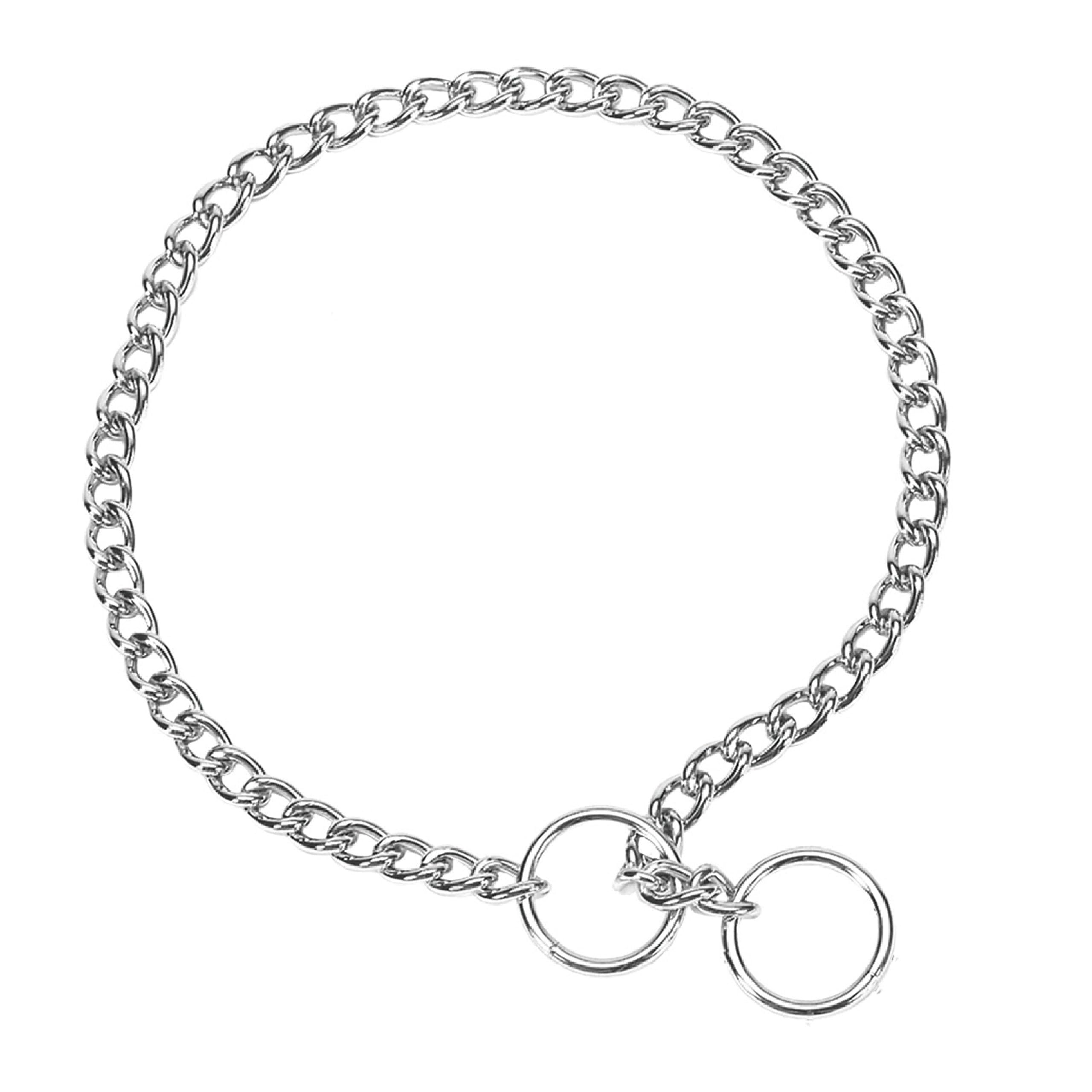 Coastal Pet Titan Chain Training Dog Collar - Durable Metal Choke Collar for Dog Training - Argon-Welded, Chrome Chain - 2 mm x 
