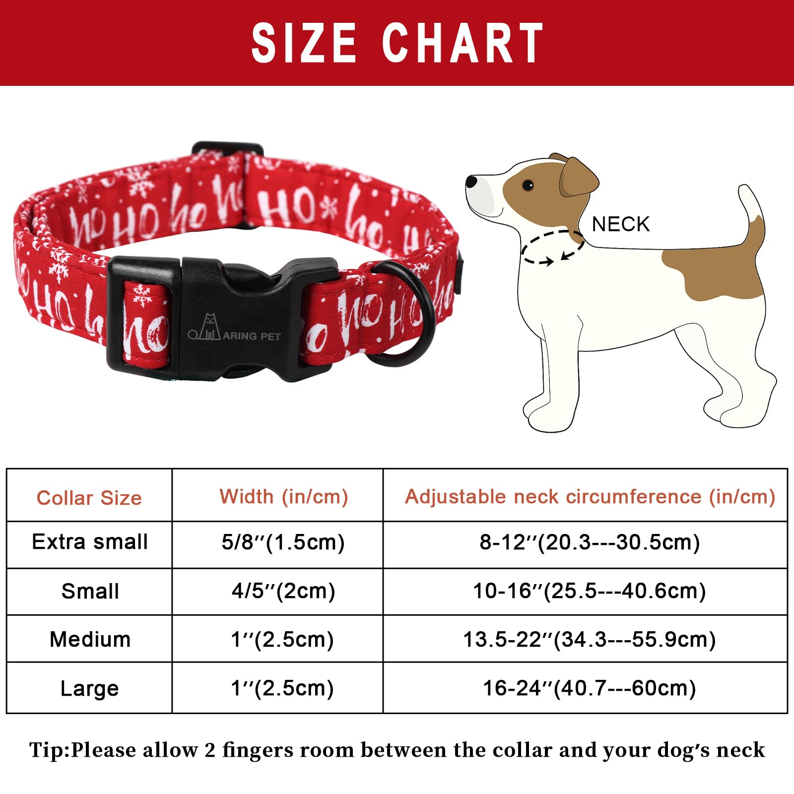 Aring Pet Christmas Dog Collar Cute Red Snowflakes Dog Collar, Adjustable Cotton Christmas Dog Collars Puppy Collar For Small Medium Large Dogs