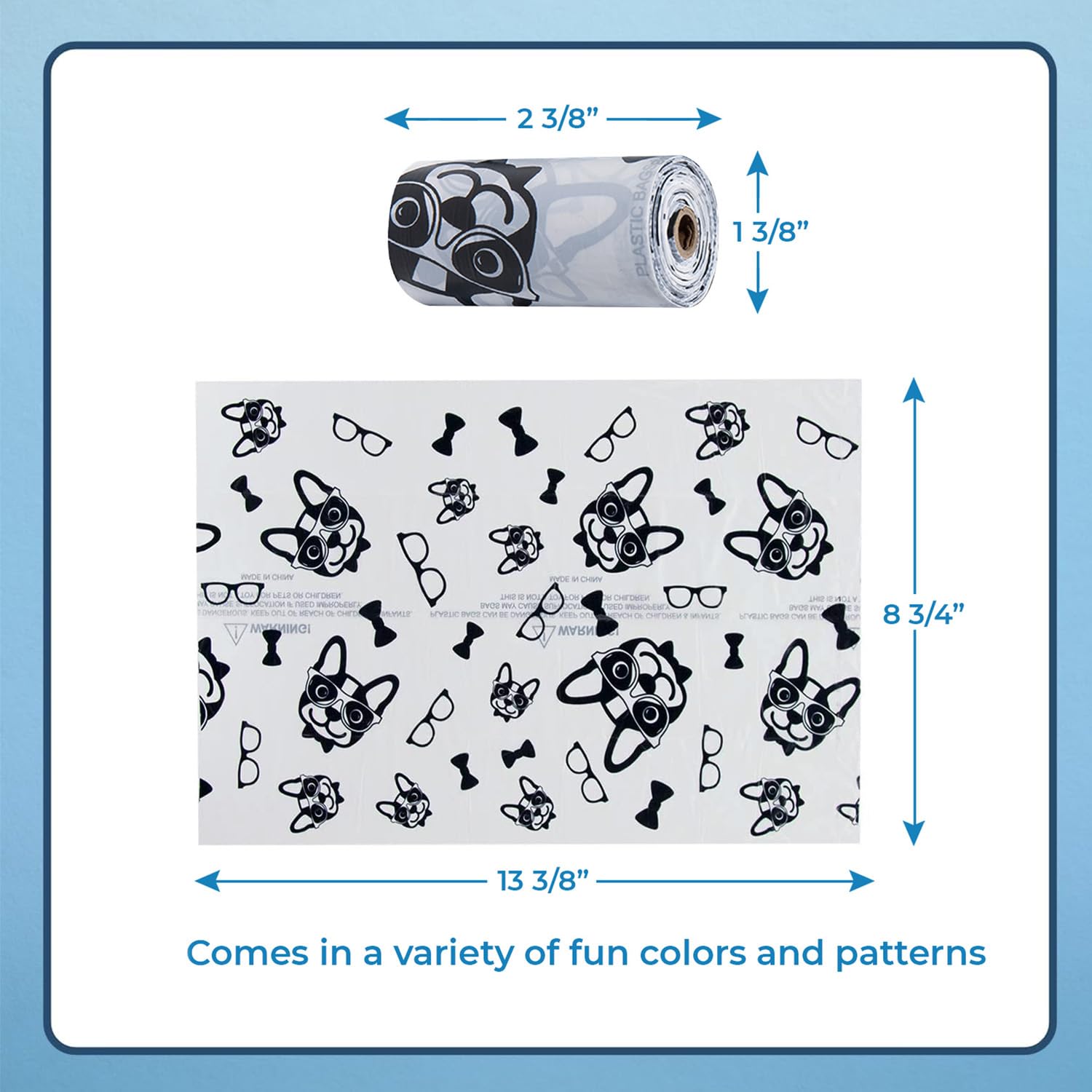 Best Pet Supplies Dog Poop Bags (150 Bags) For Waste Refuse Cleanup, Doggy Roll Replacements For Outdoor Puppy Walking And Trave