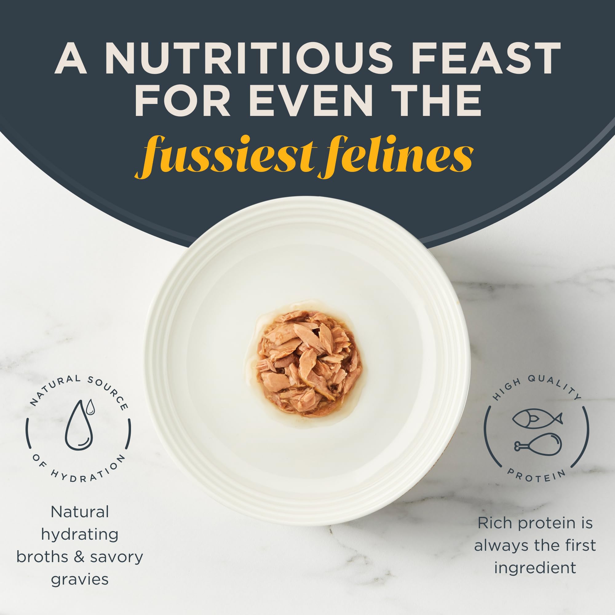 Reveal Natural Wet Cat Food, 24 Pack, Limited Ingredient, Grain Free Food for Cats, Tuna in Gravy, 2.47oz Cans