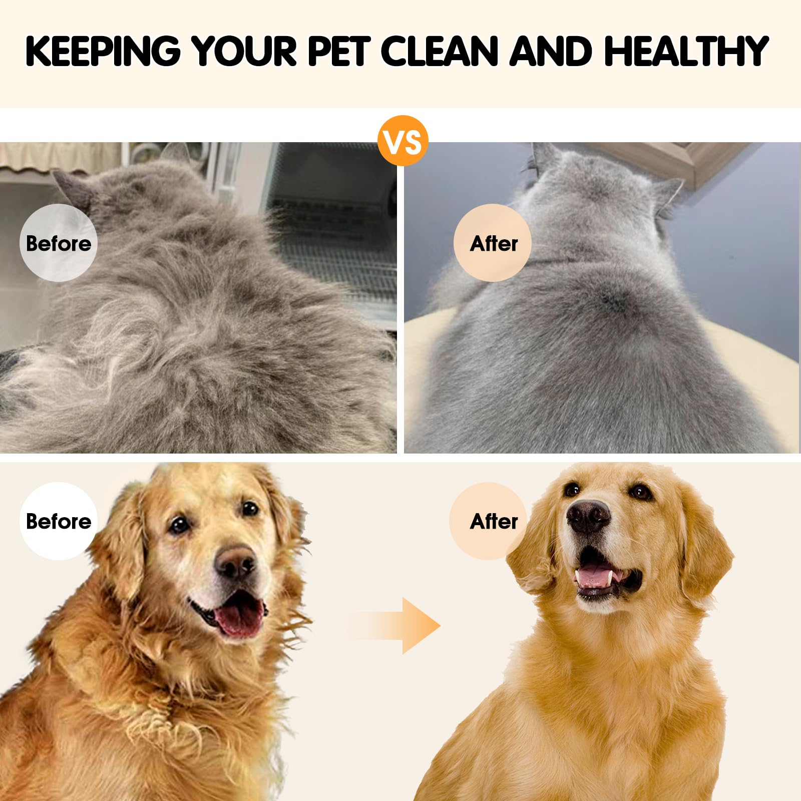 Cat Steam Brush For Shedding, 4 In 1 Water Cat Brushes For Indoor Cats Hair Brush With Spray & Uv Light, Steam Brush For Cat & D