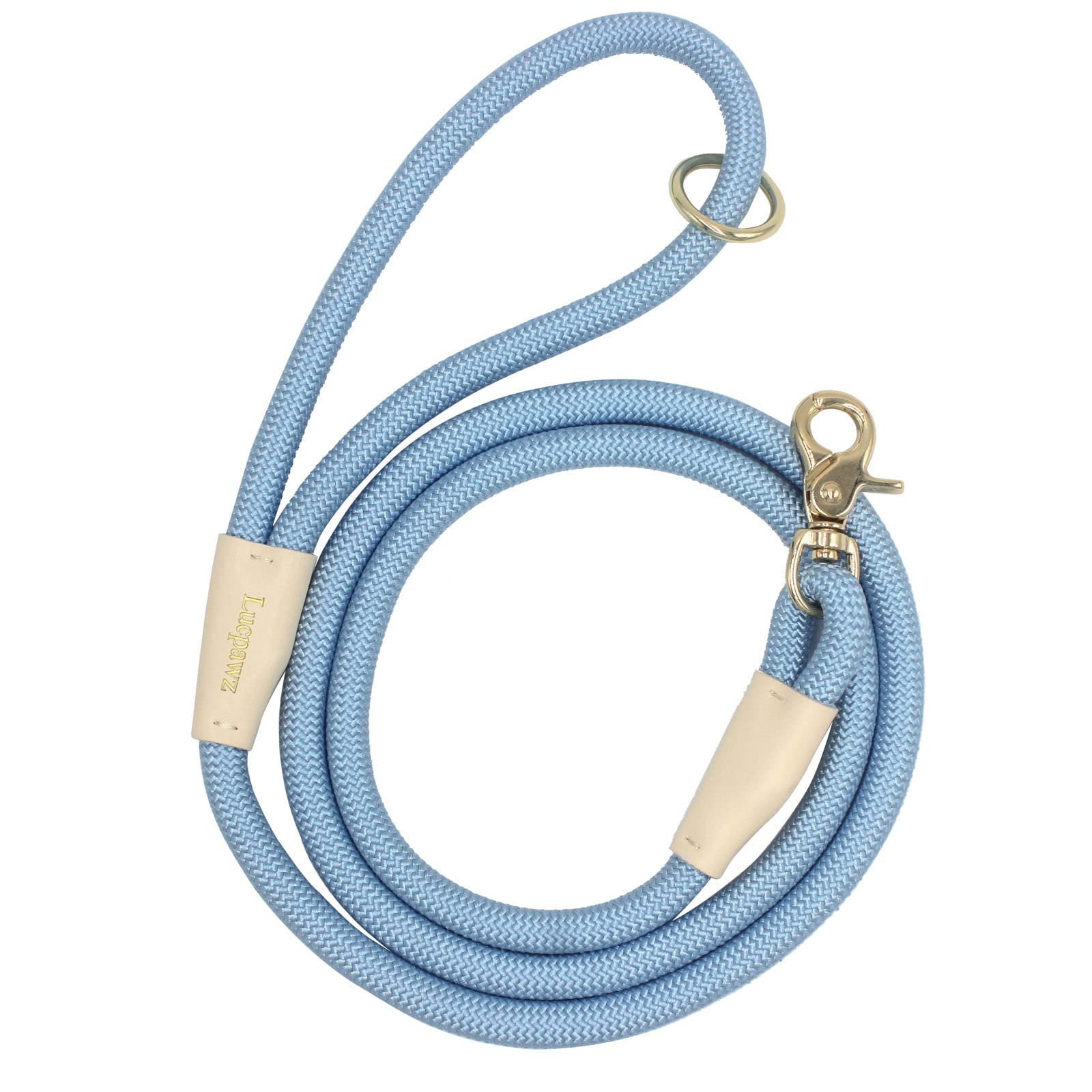 Lucpawz Lobster Snap Pet Leash 5Ft, Special Strong Nylon Rope Dog Leash, Solid Color Rope Dog Lead For All Breeds(Blue, 5Ft*10Mm