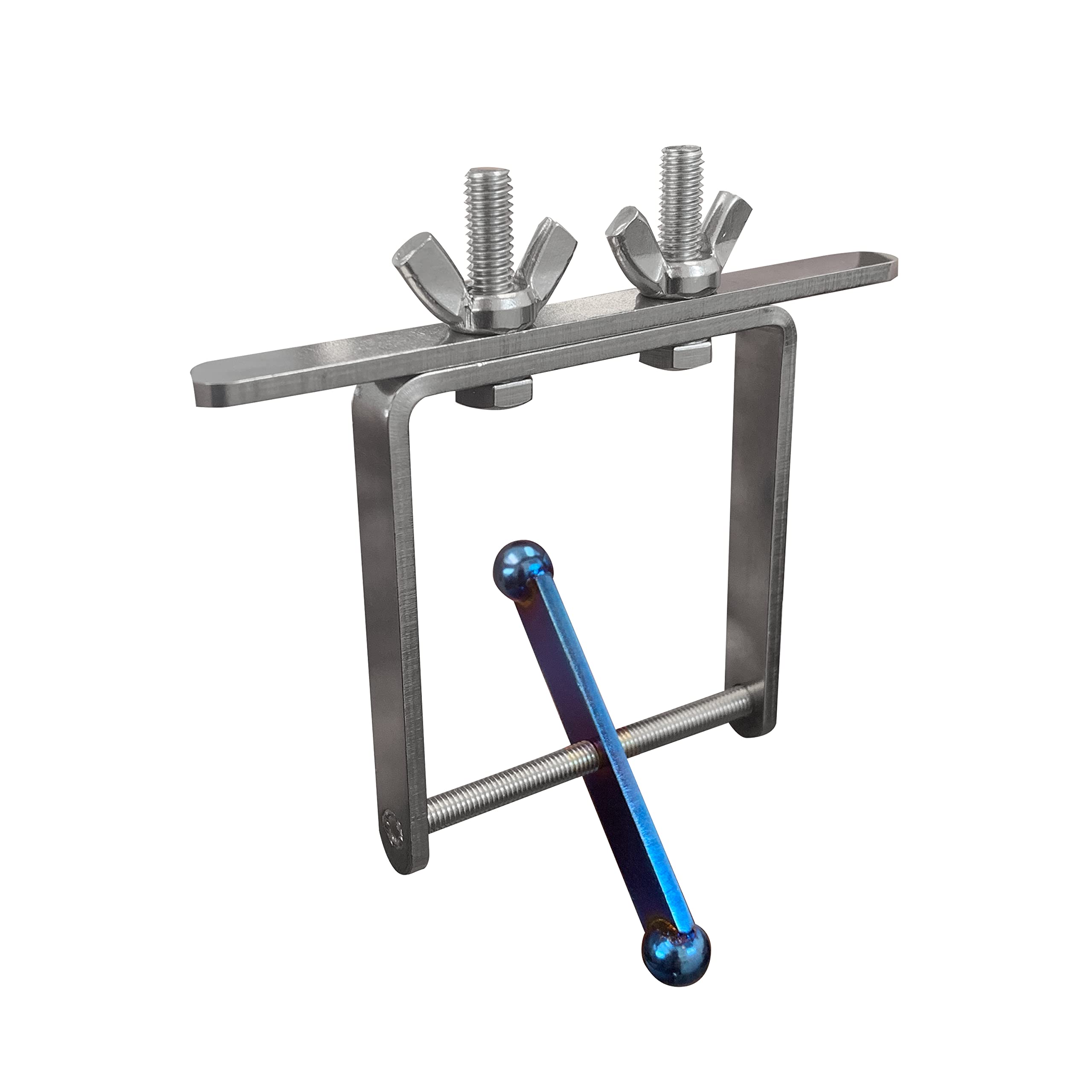 Blue Flamed Spinner Bird Toy With Traveling Spinner | Durable Puzzle Enrichment Toy | Spinner Toy For Medium To Large Birds Like