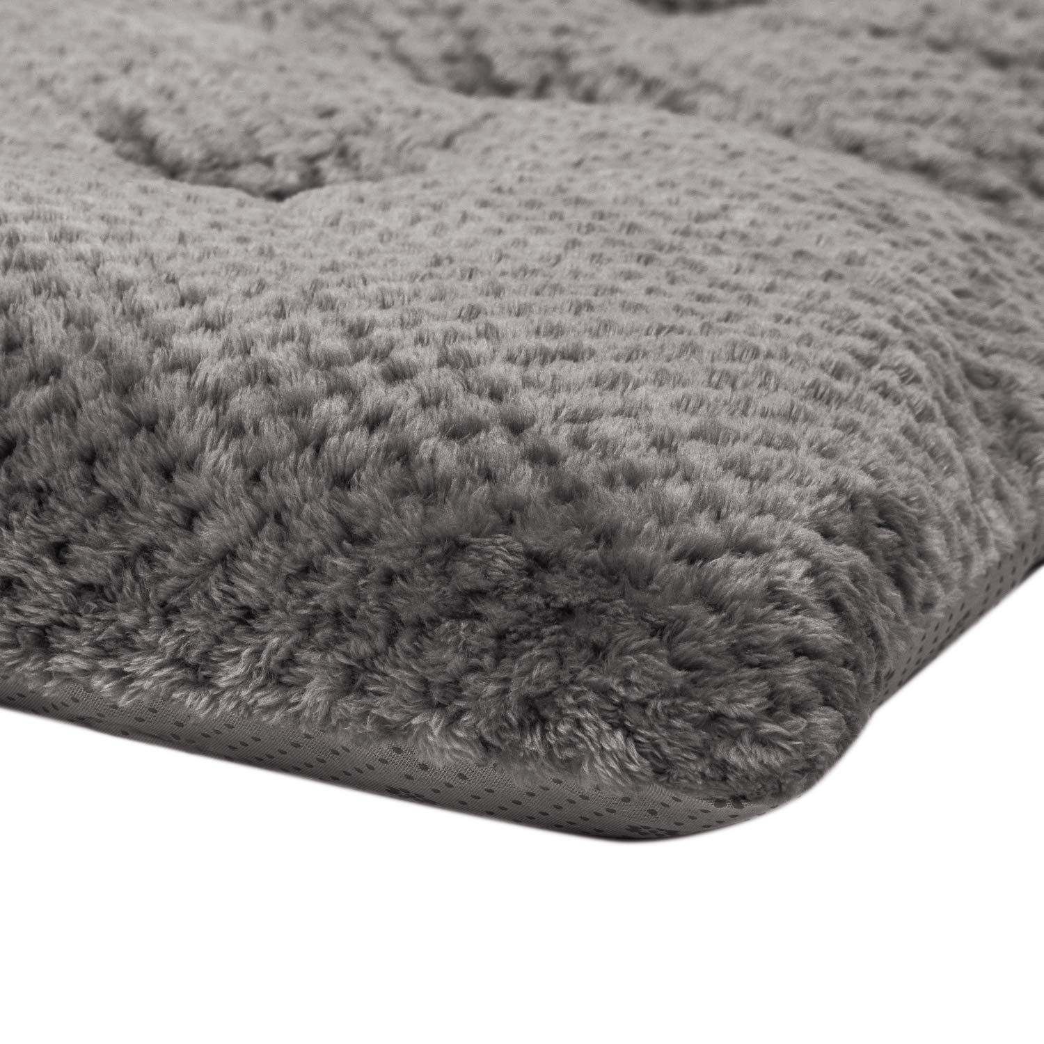 Wonder Miracle Fuzzy Deluxe Pet Beds, Super Plush Dog Or Cat Beds Ideal For Dog Crates, Machine Wash & Dryer Friendly (23' X 35', L-Eagle Grey)