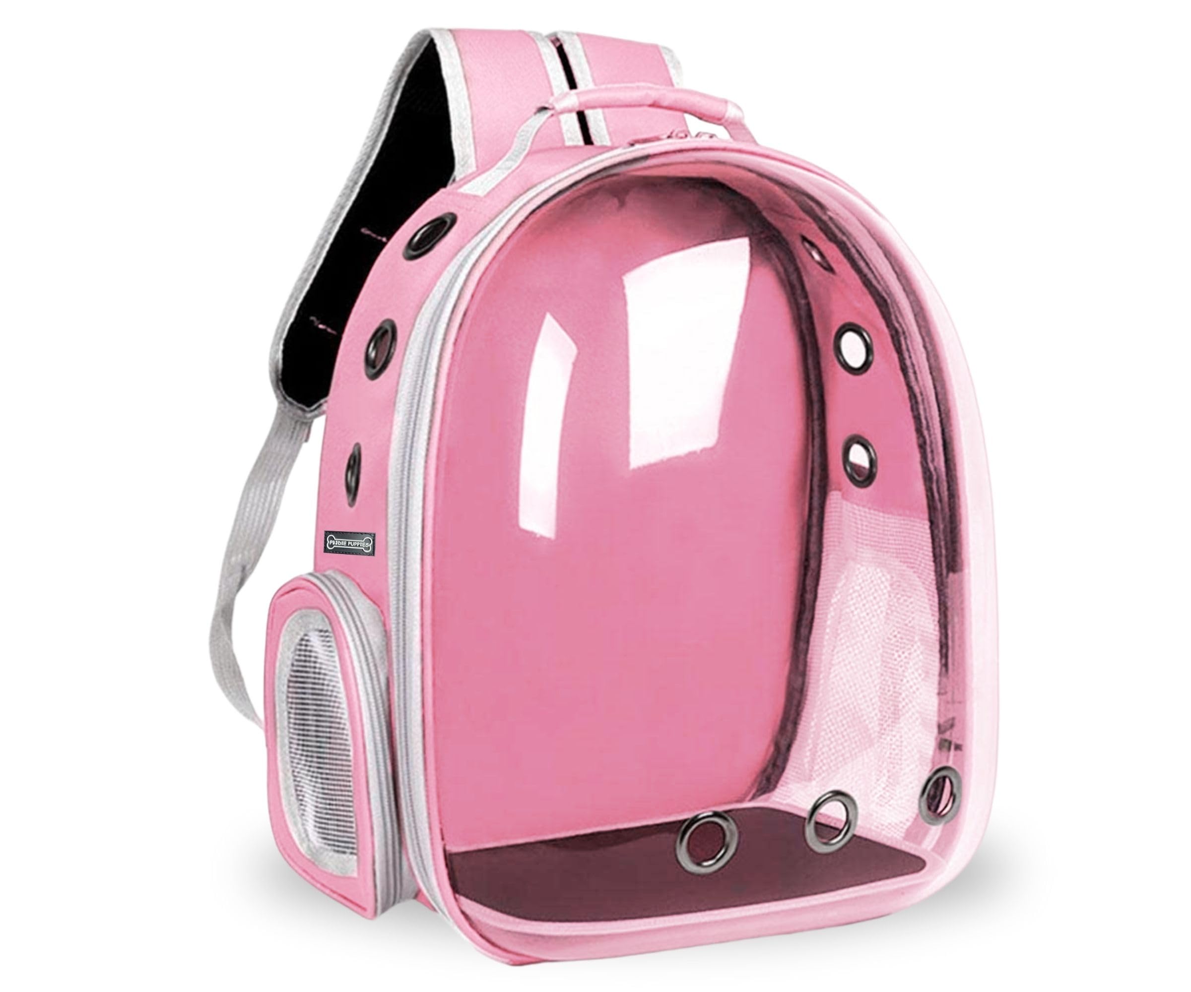 Foodie Puppies Cat Carrier Astronaut Transparent Backpack For Small Dogs, Puppies, Cats And Kittens (Pink) | Travel, Hiking & Ou