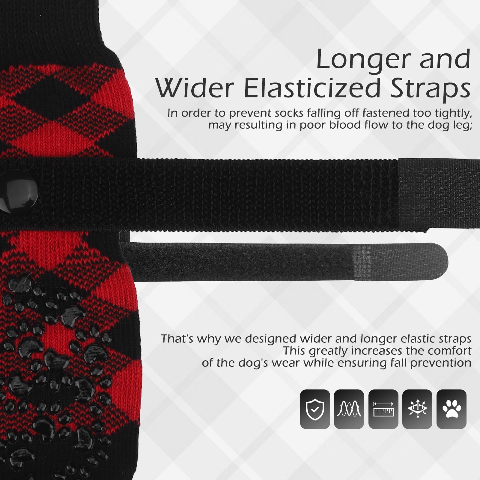 Expawlorer Dog Socks To Prevent Licking Paws, Dog Shoes For Hot Pavement, Anti Slip Dog Booties For Hardwood Floors, Dog Boots &