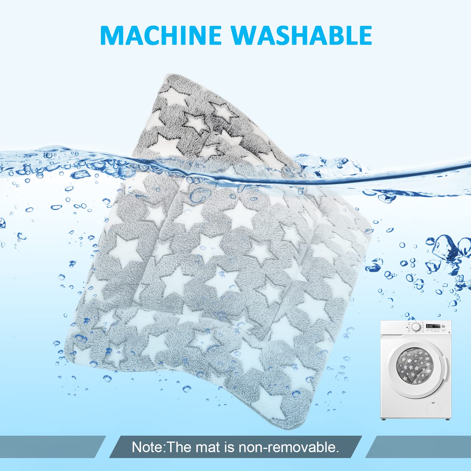 Kigmmro Dog Bed Mat, Reversible Dog Crate Pad For Medium Small Dogs, Portable And Soft Pet Bed Mat, Machine Washable Pet Bed Pad For 24-Inch Kennel