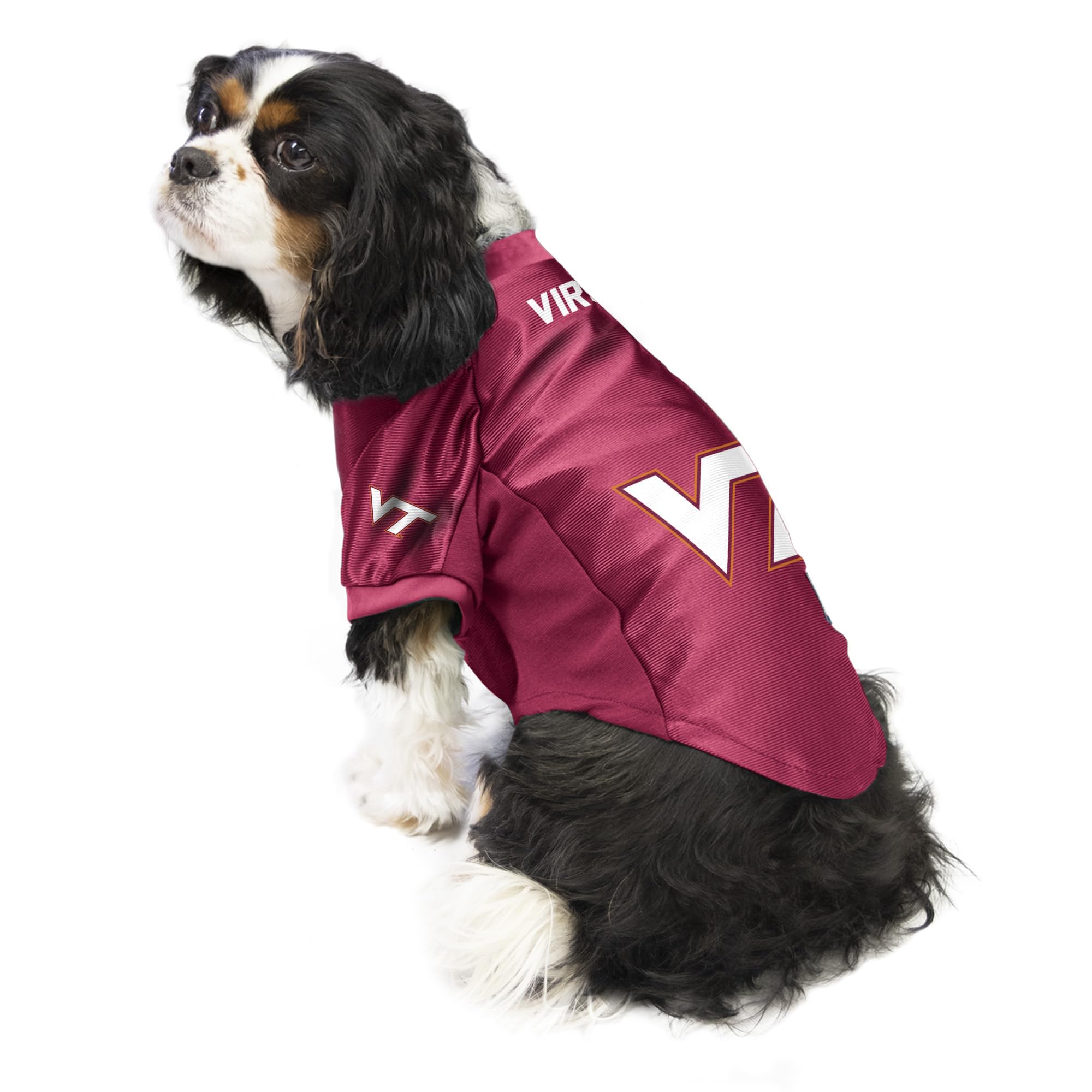 Virginia Tech Hokies Pet Jersey Stretch Size M - Special Order