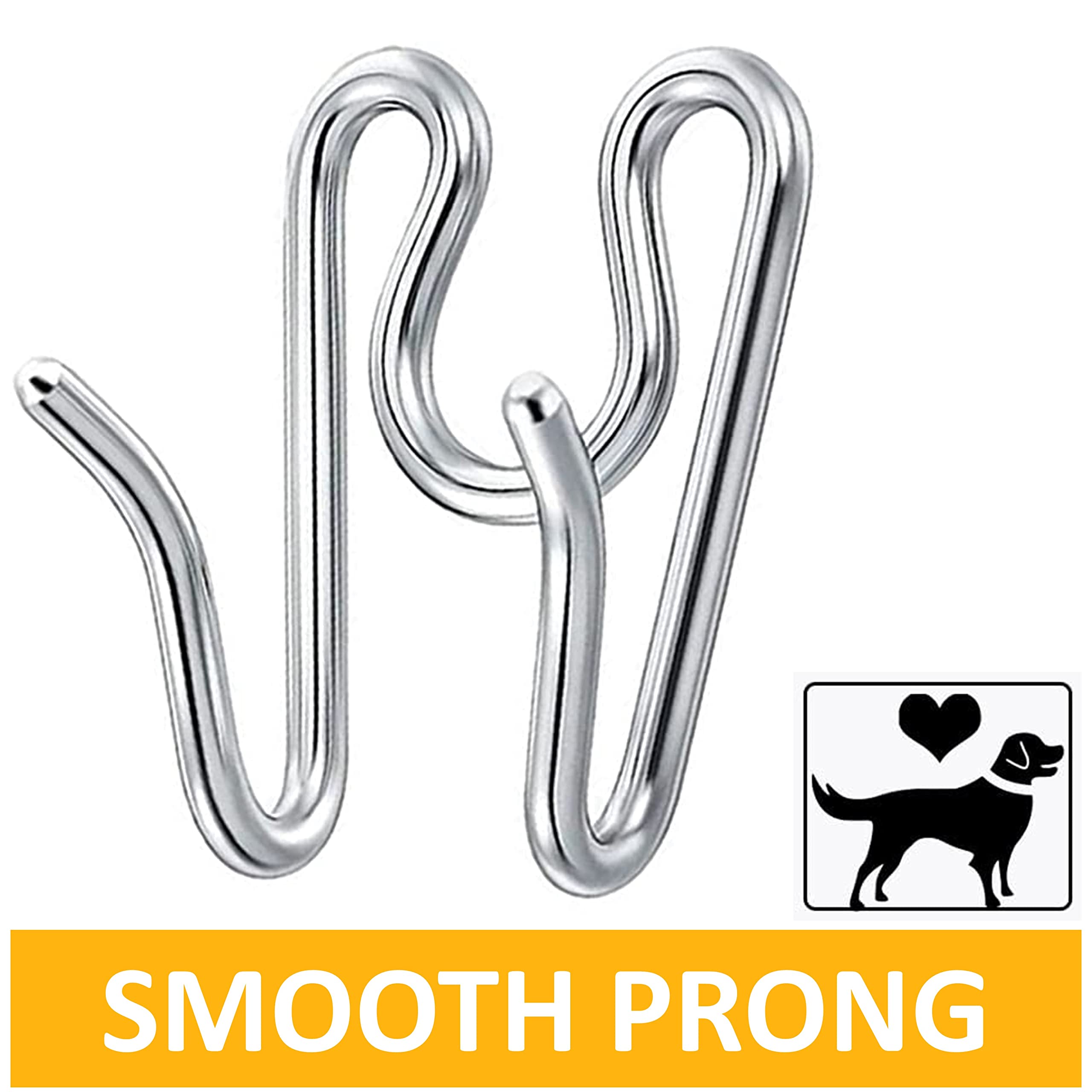 (5 Pack) Stainless Steel Prong Collar Links Designed for H. Sprenger 4.0mm CollarExtra Links, Silver