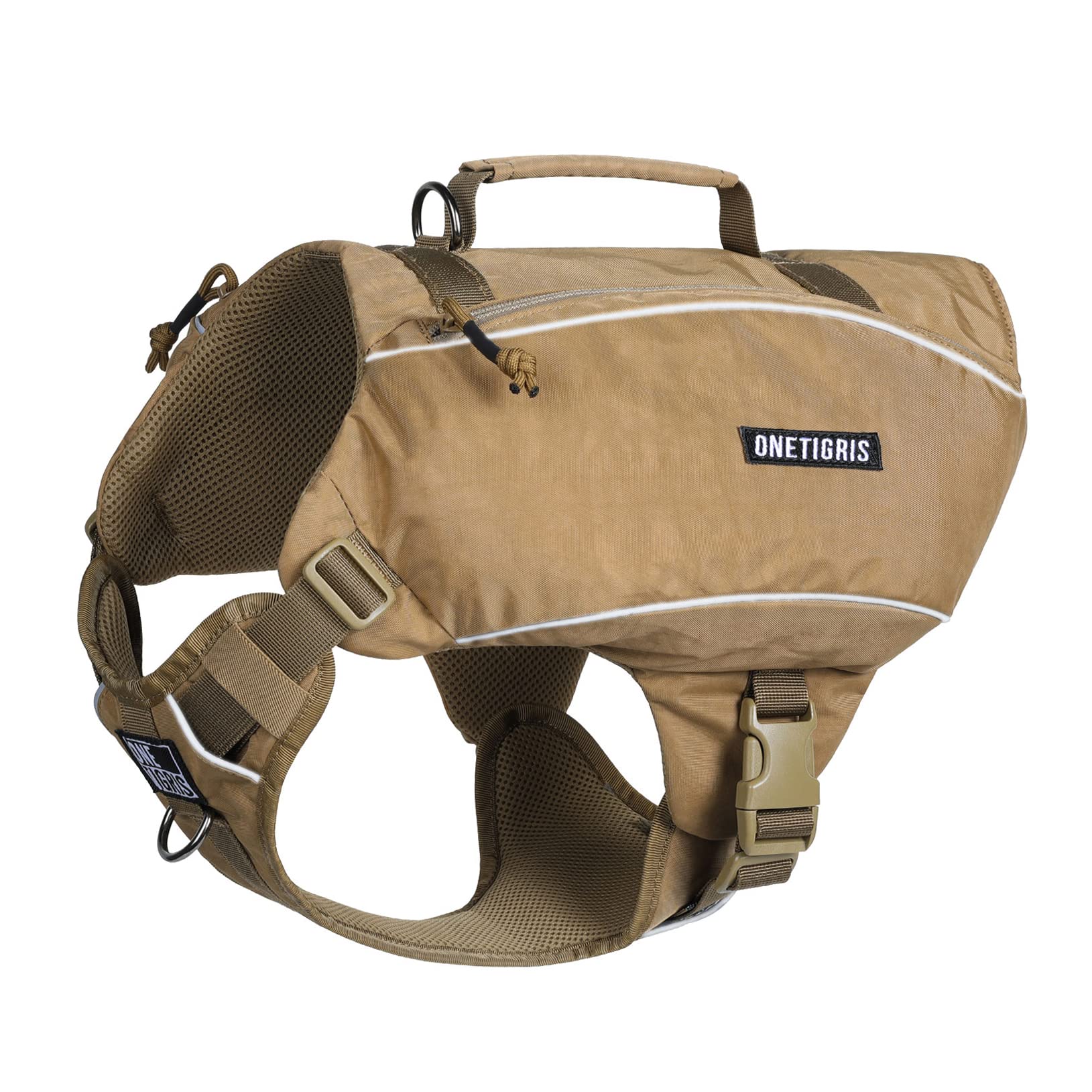 Onetigris Y-Shaped Dog Backpack No Pull Camlus Dog Saddle Bag With D-Rings, Lightweight Dog Pack Hiking Gear For Dogs Hunting Ca