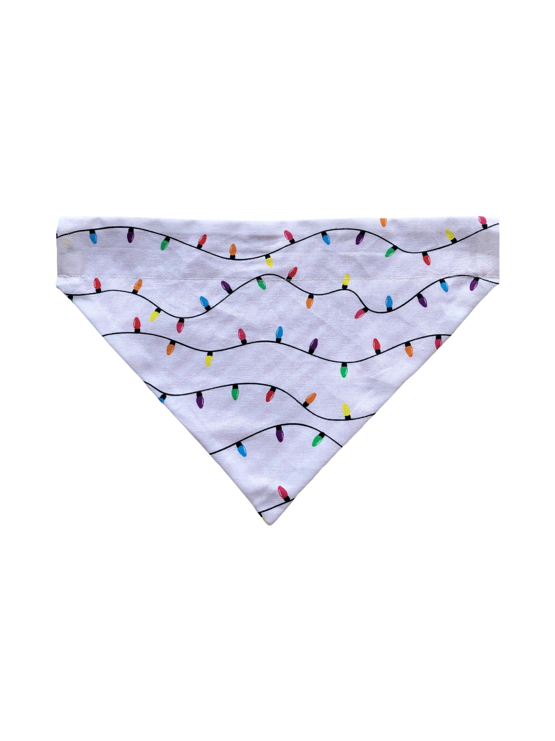 Christmas Bandana | Striped Dog Bandan | Red Dog Bandan | Reversible Dog Bandana | Slip Over The Collar Bandana | For Small Medi