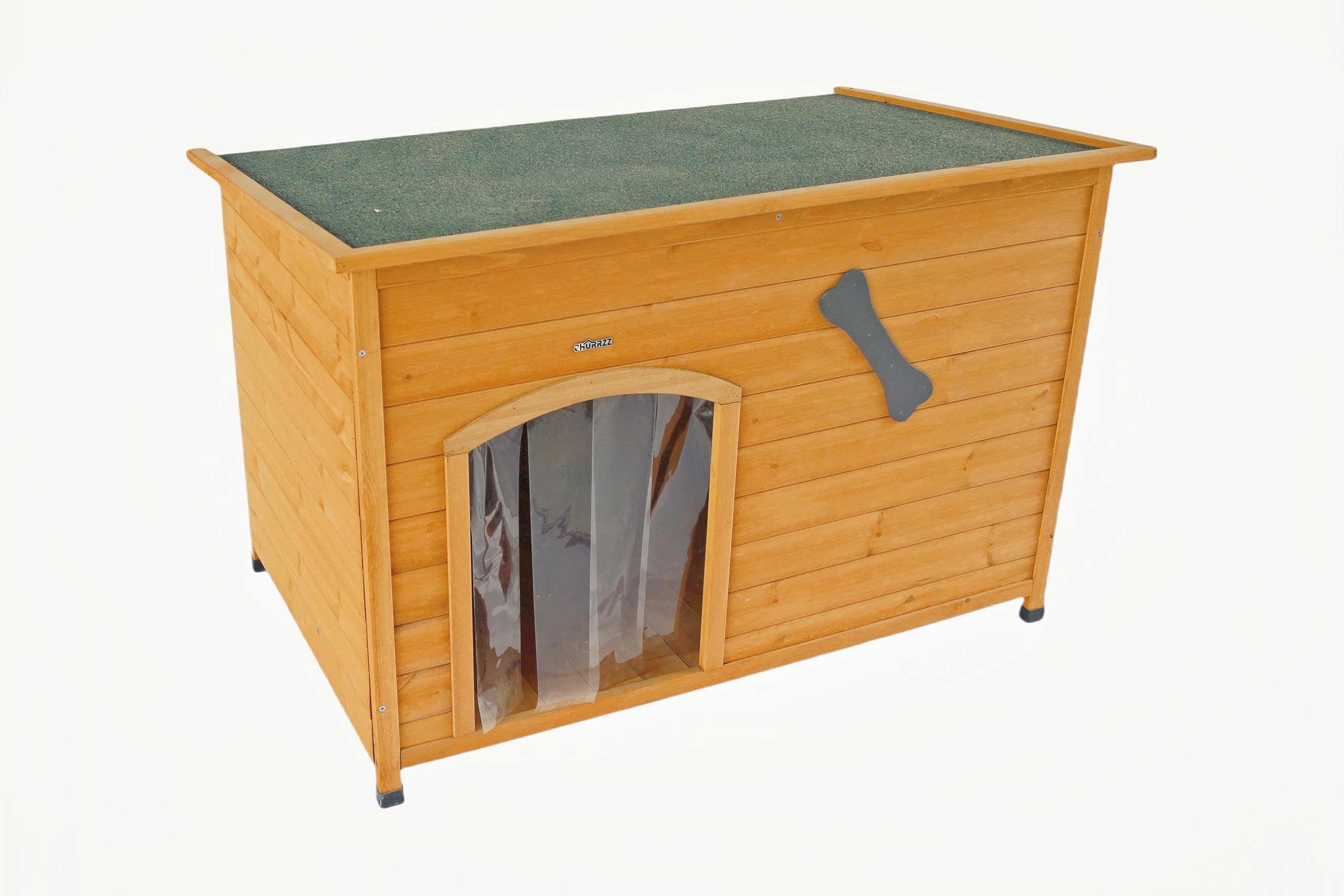 CHURRZZ Wooden Doghouse for Small, Medium, Large Dogs, Waterproof, Outdoor/Indoor Kennel,Puppy Shelter with Elevated Floor (Natu