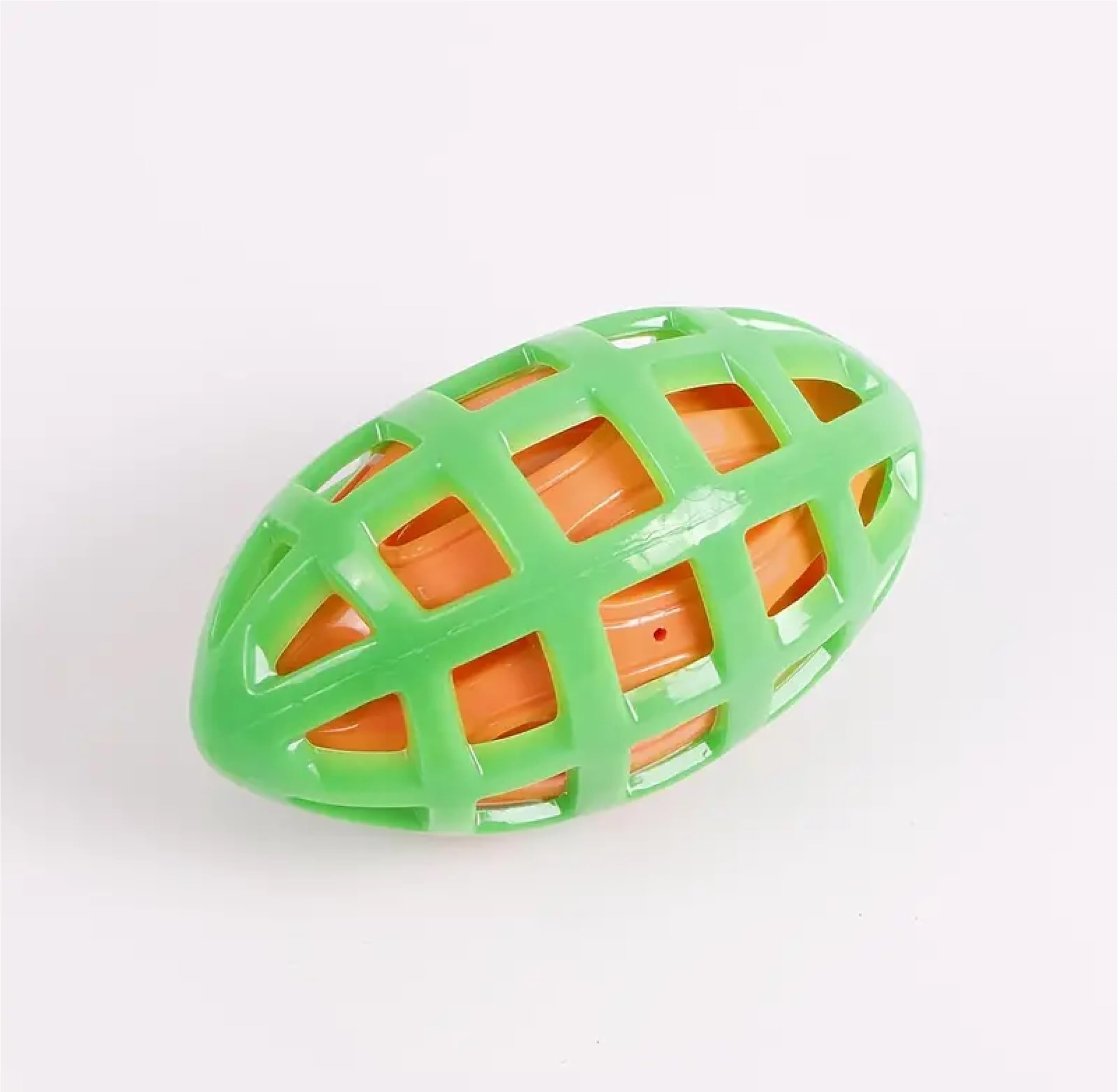 KsPups Rugby Ball Squeaky Dog Toys, Durable Rubber Dog Squeak Toy for Aggressive Chewers I Color As Per Available