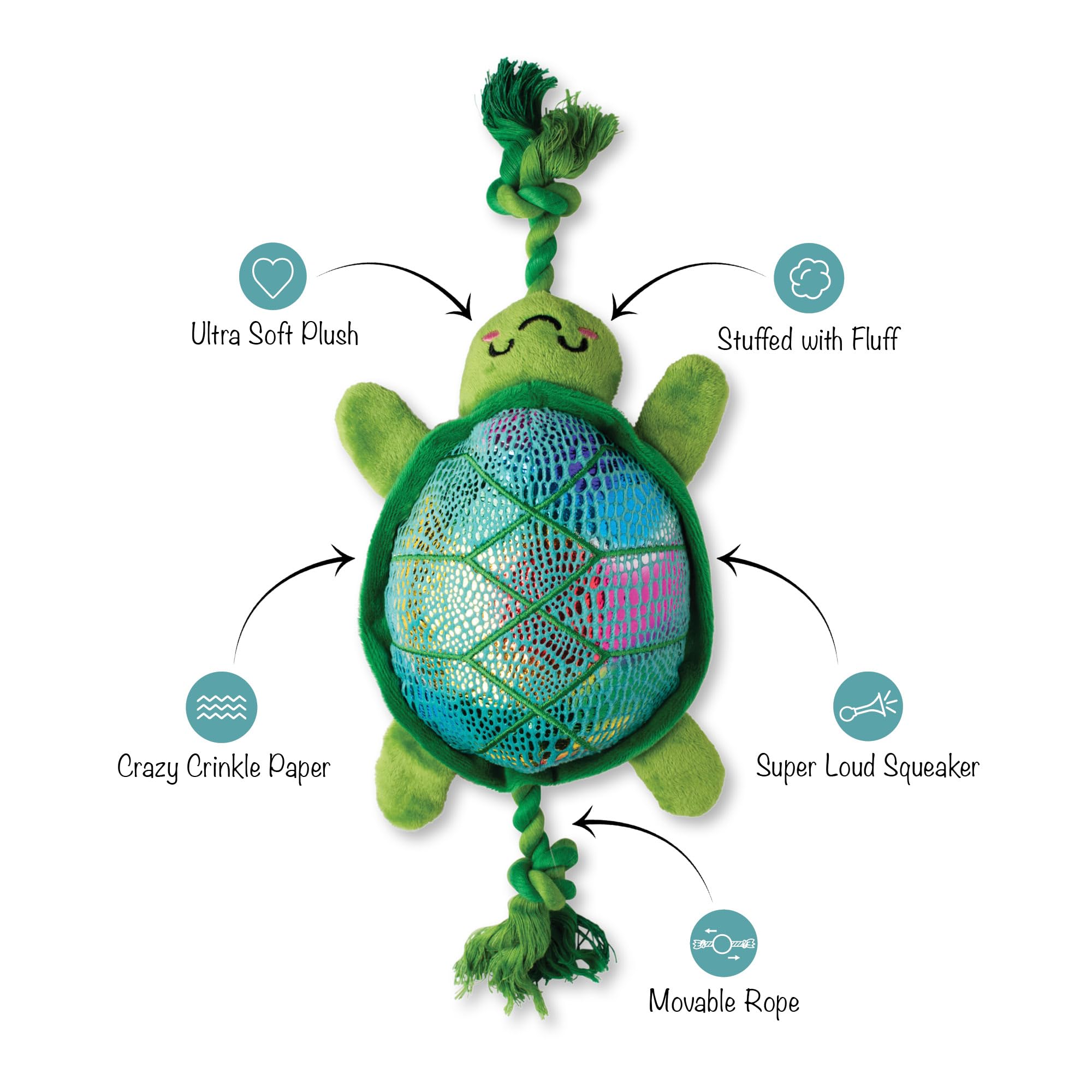 Fringe Studio ''SHELLO There! Plush Dog Toy, Pet Shop Collection (314373)