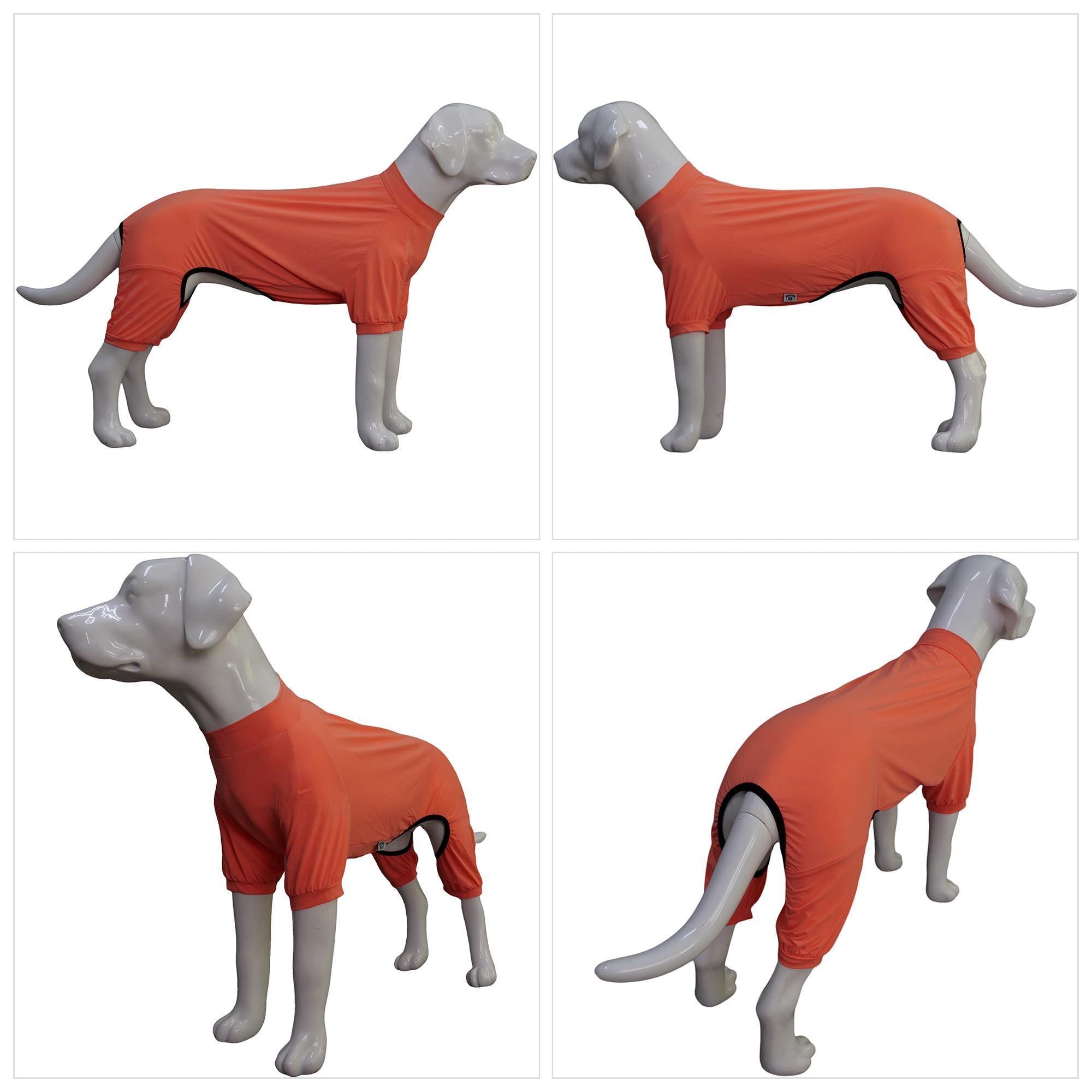 Lovelonglong Dog Jumpsuit With Uv Protection And Quick-Dry Fabric For Spring Summer Pet Pajamas Lobster Pink L