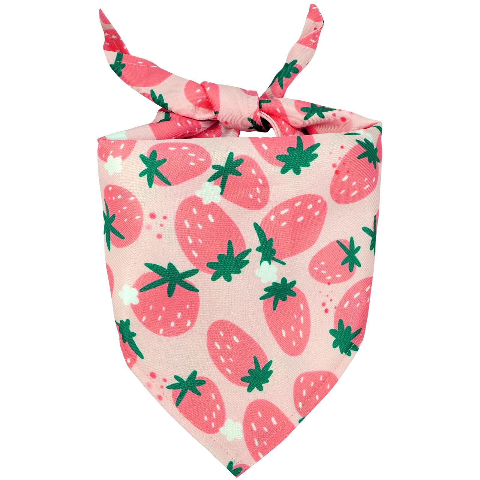 Kuoser Dog Bandanas, Triangle Reversible Fruit Print Pet Bandanas For Boy And Girl, All Seasons Bandana For Small Medium And Lar