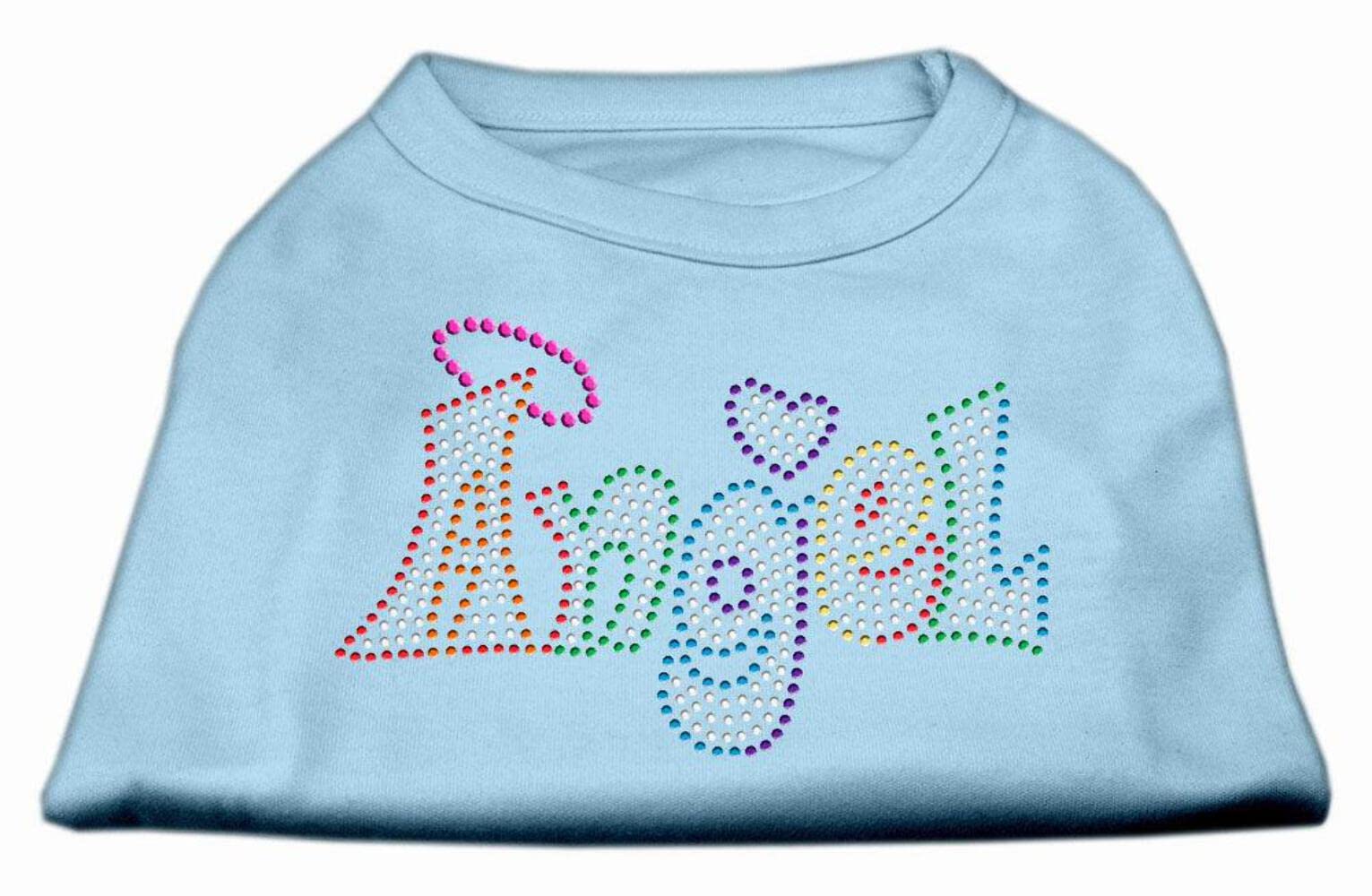 Mirage Pet Products Technicolor Angel Rhinestone Pet Shirt Blue Xs (8)
